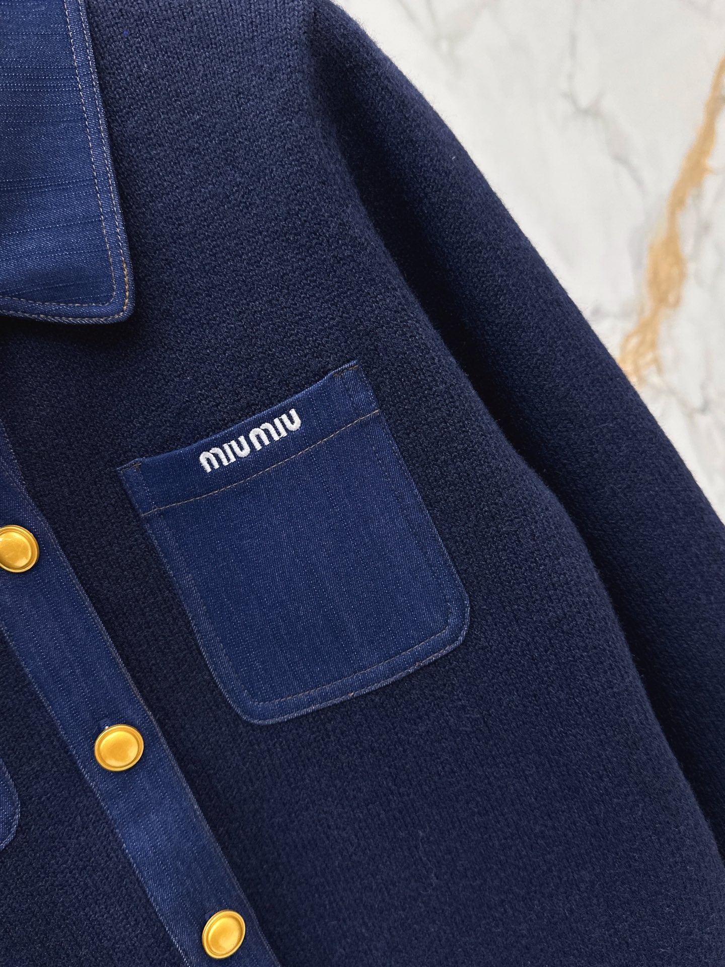 Miu 25fw wool cardigan