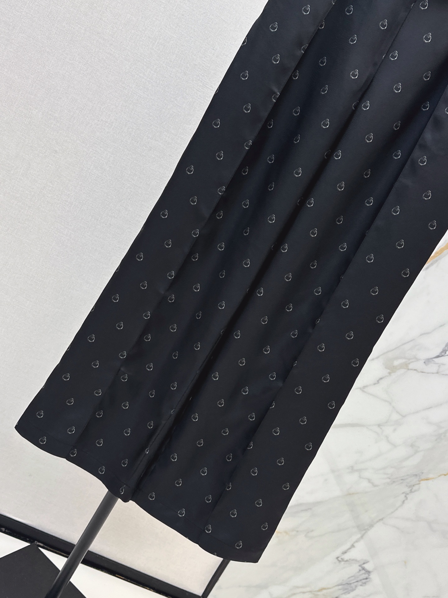 Her 26ss print silk wide-leg pants