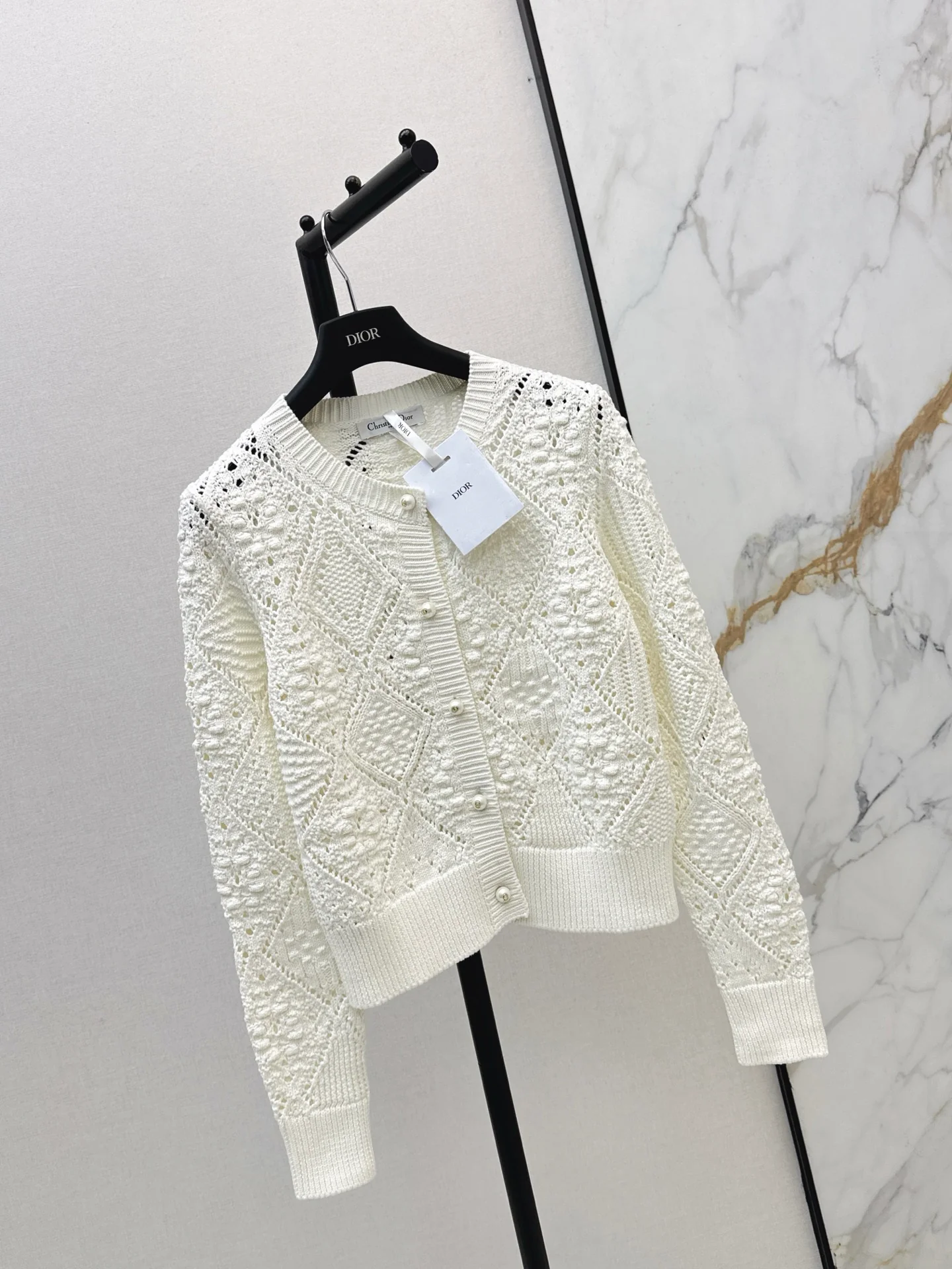 CD 26ss jacquard knit cardigan