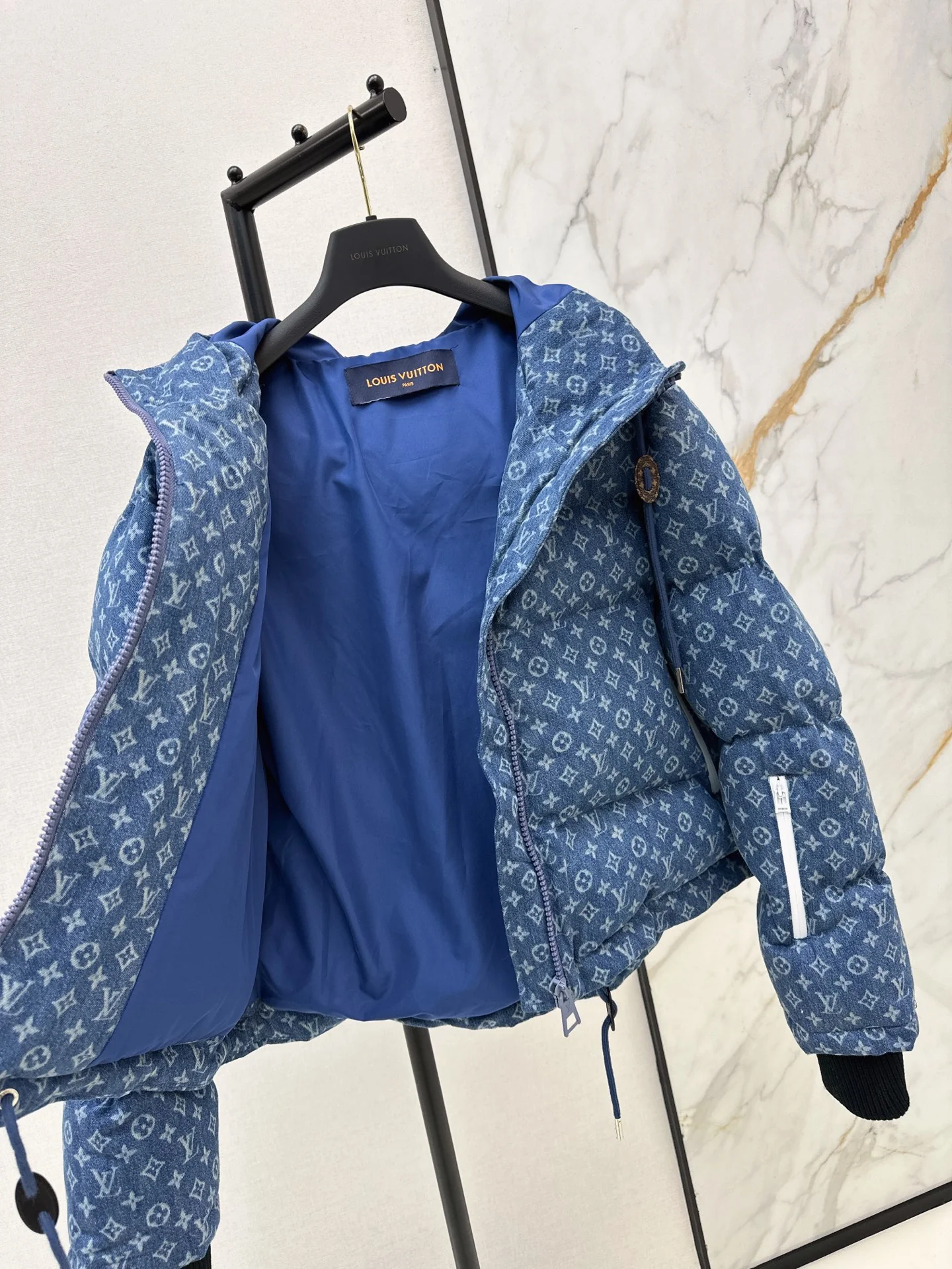 Louis 25fw denim down jacket