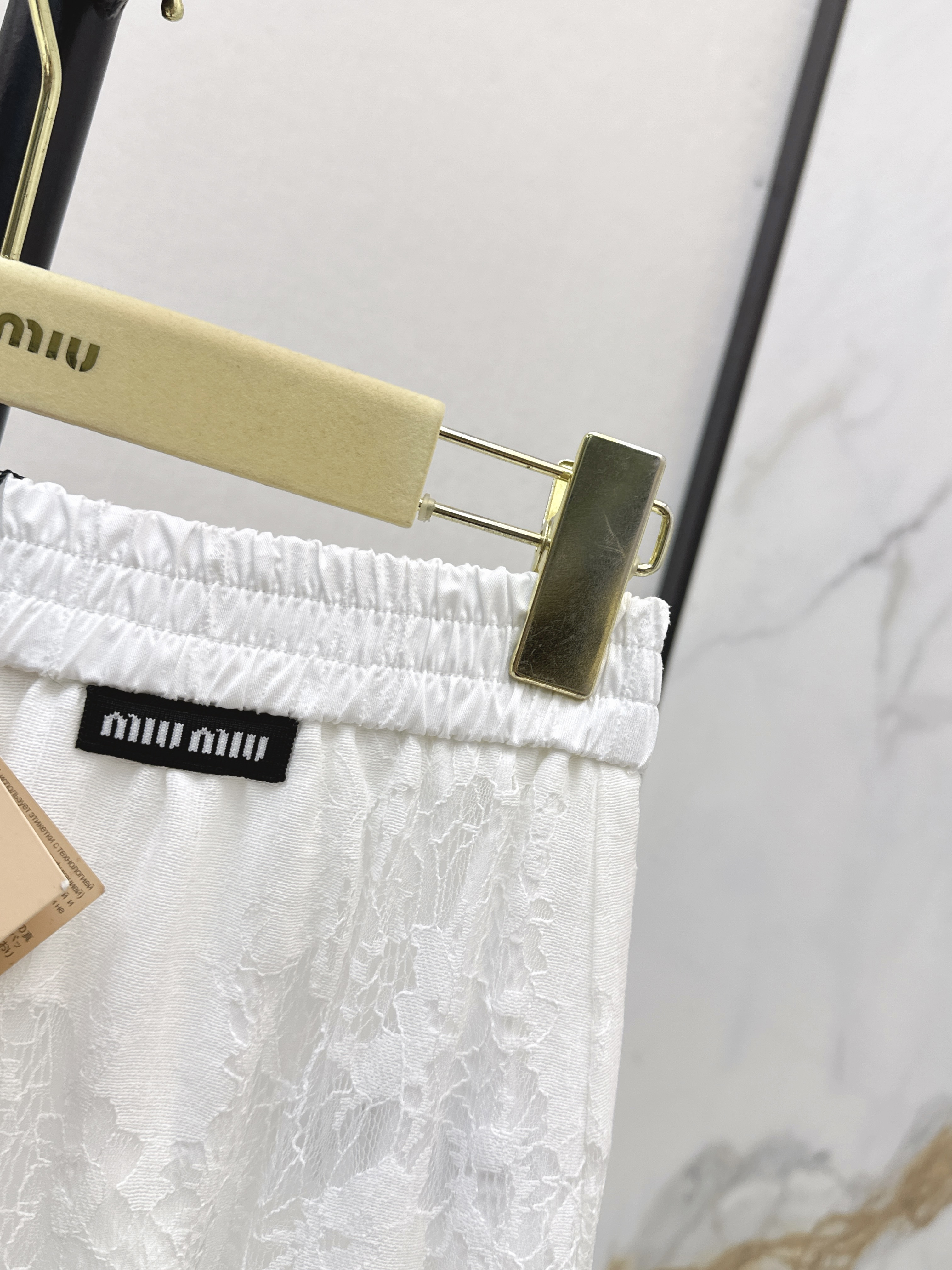 Miu 26ss lace jacquard skirt
