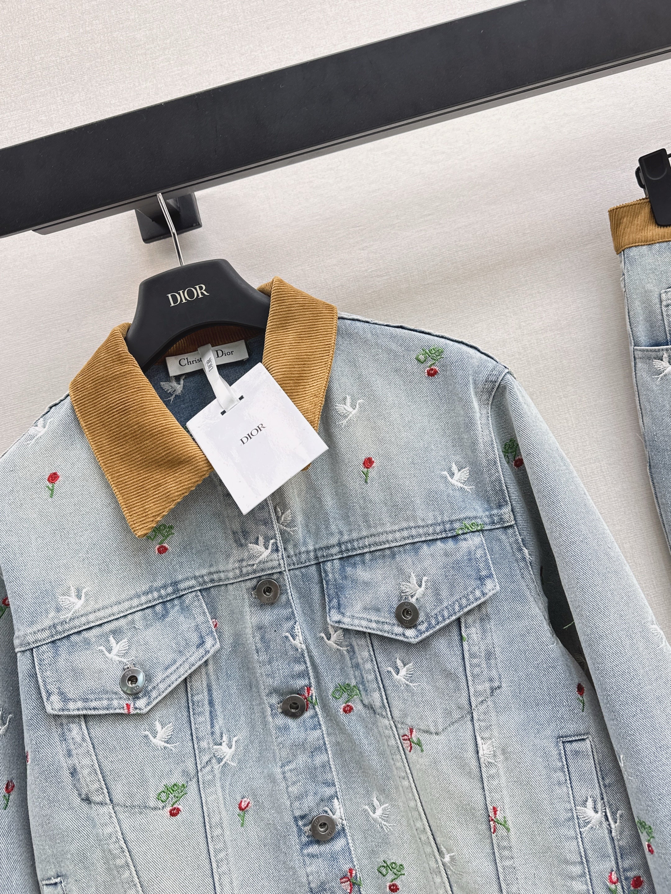 CD 26ss embroidery denim jacket