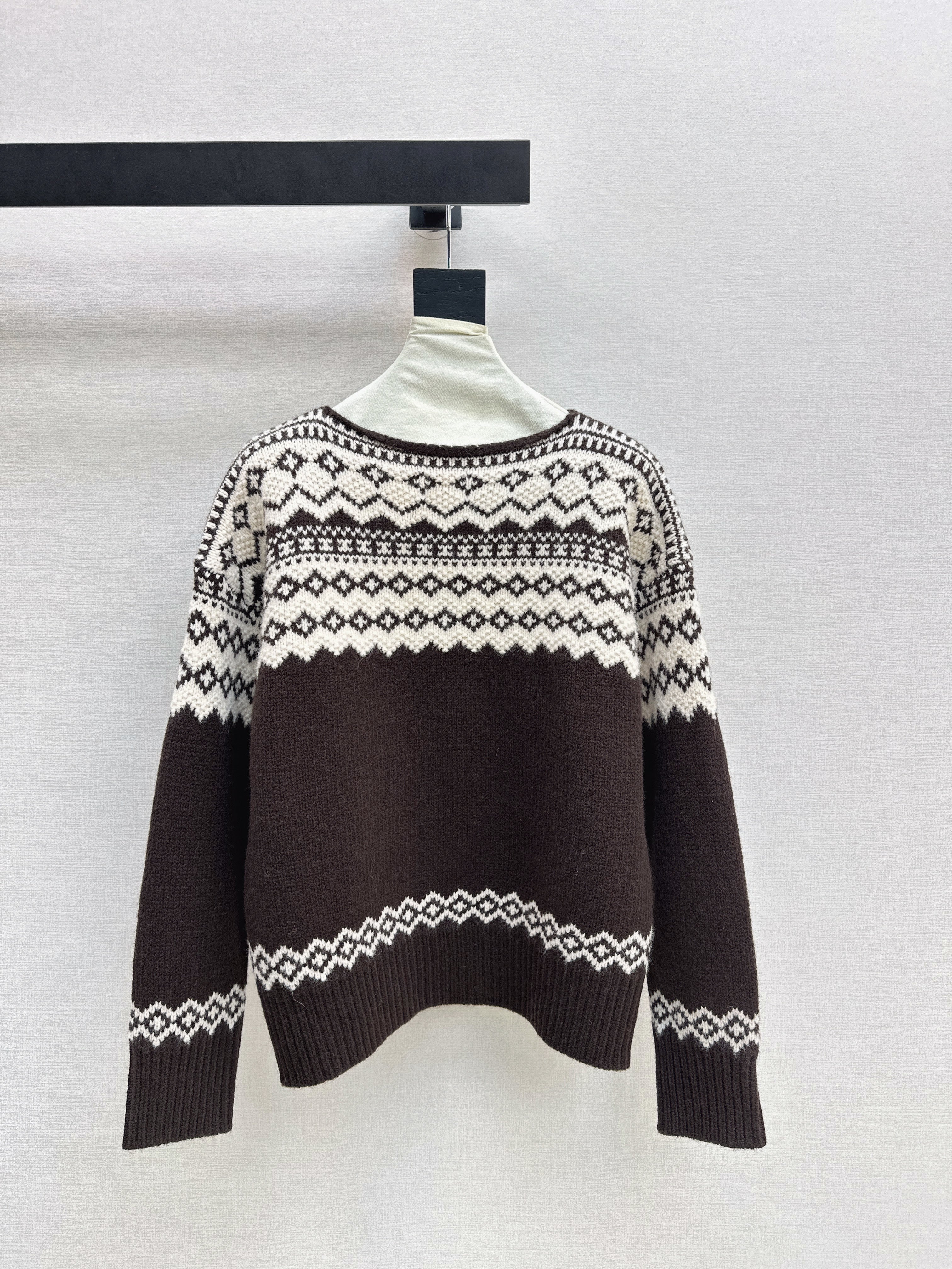 Ralp 26ss fair isle knit sweater