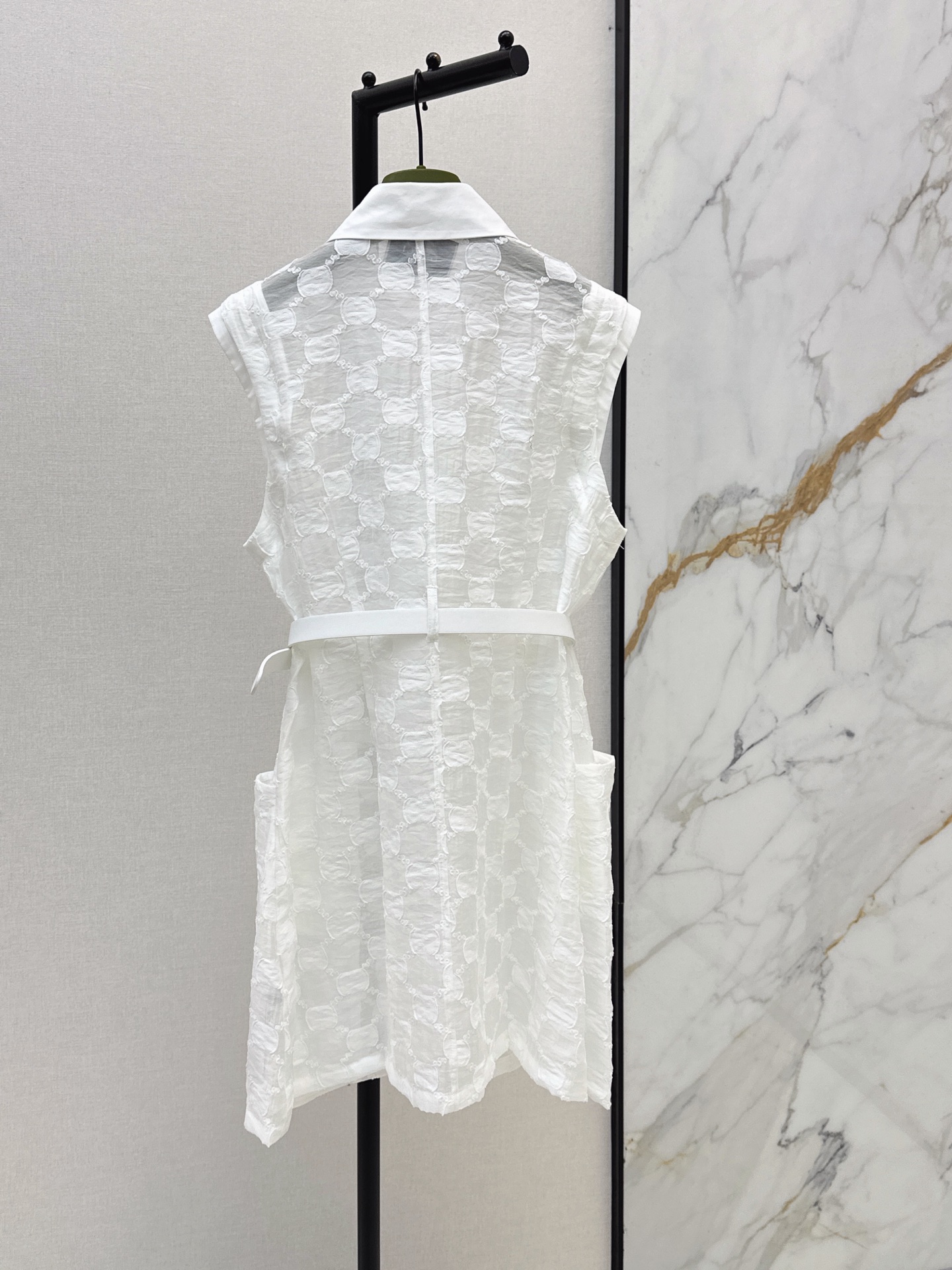 Guc 26ss sleeveless jacquard dress