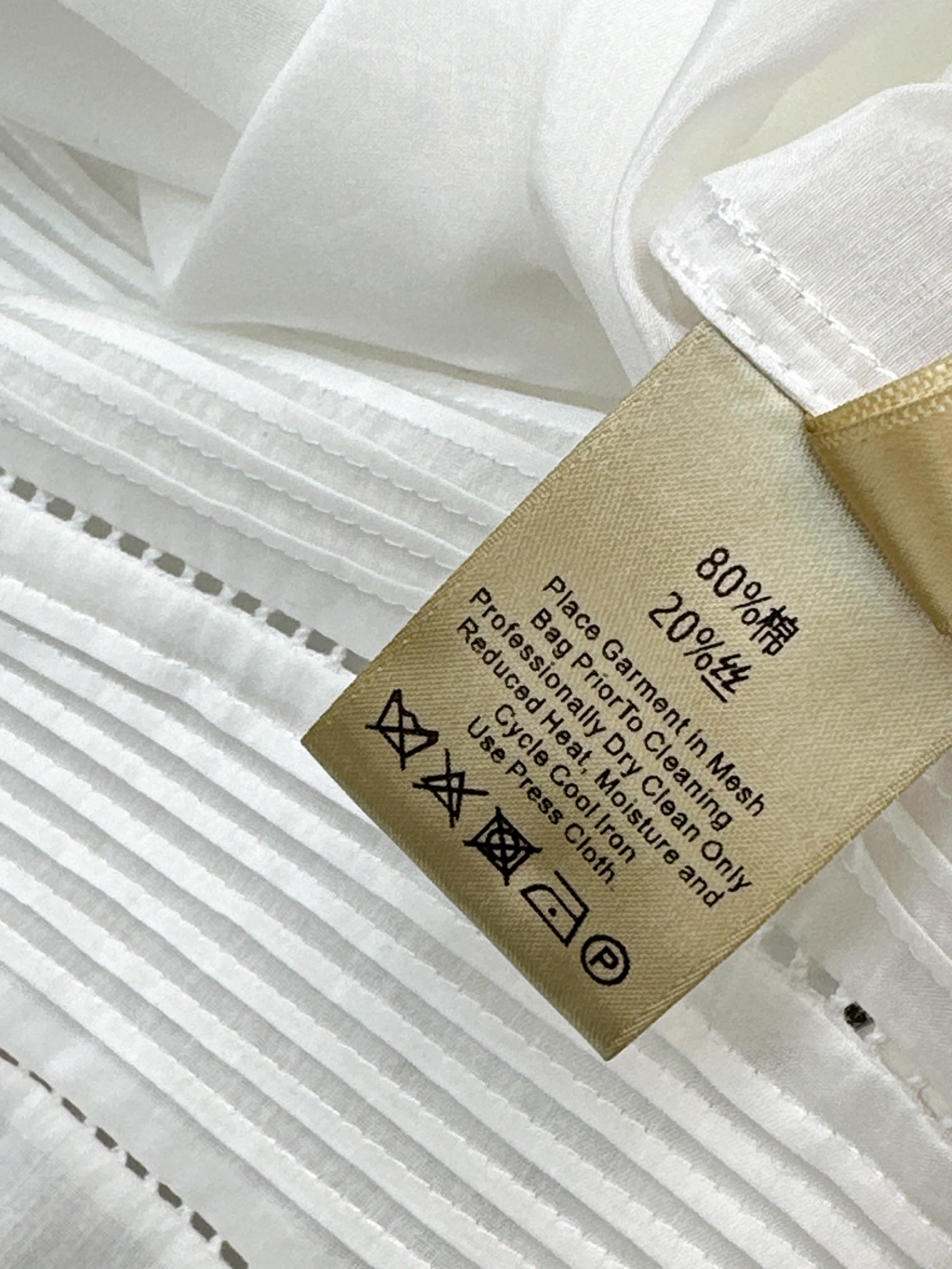 ES 26ss hollow lace shirt