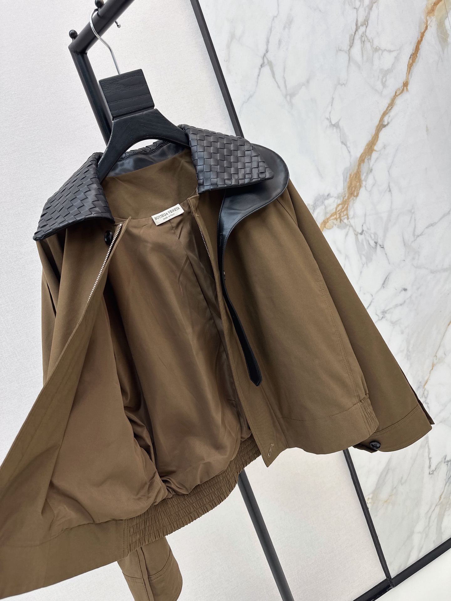 Bott 26ss woven neck jacket
