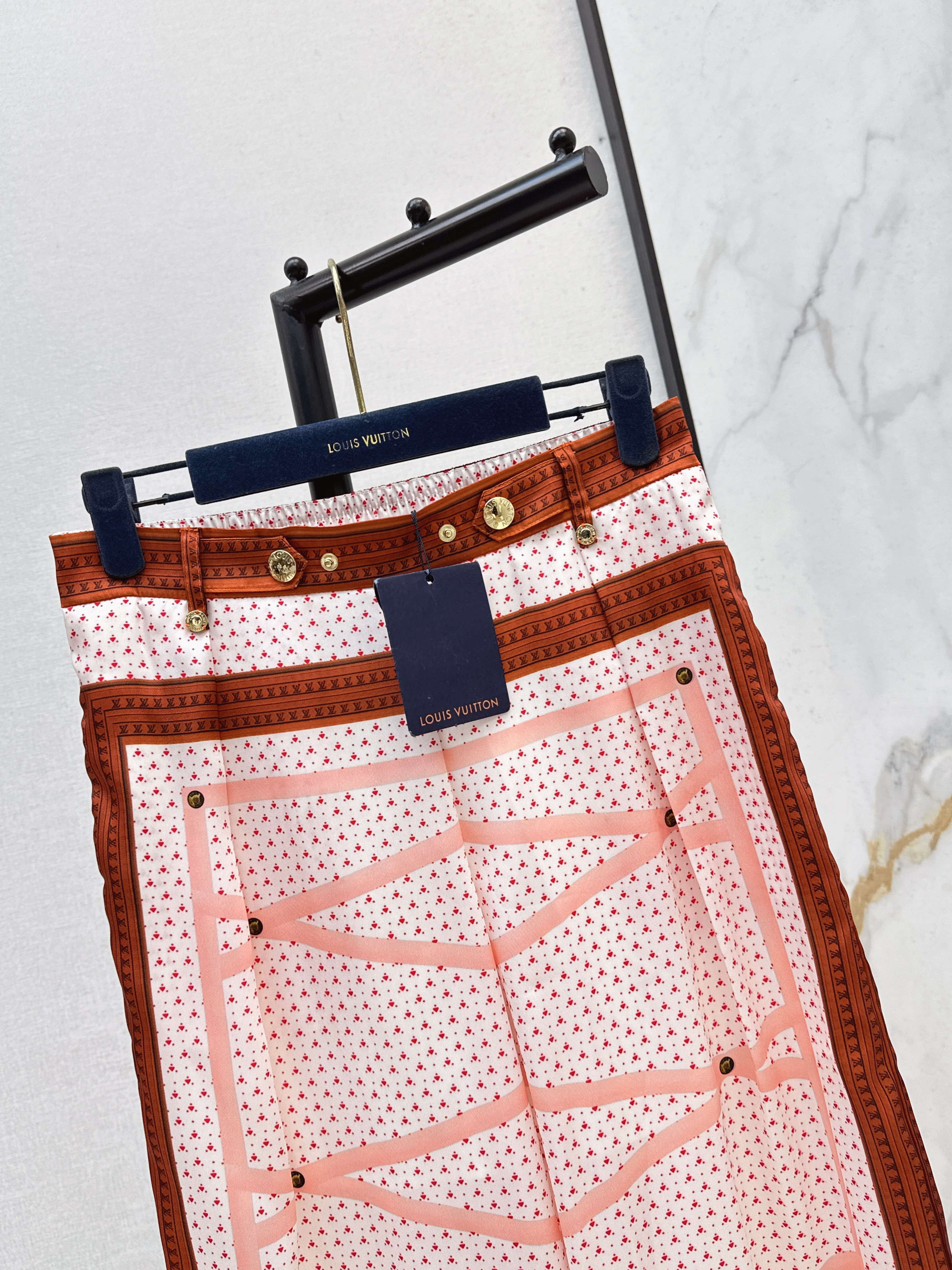 Loui 26ss print wide-leg pants