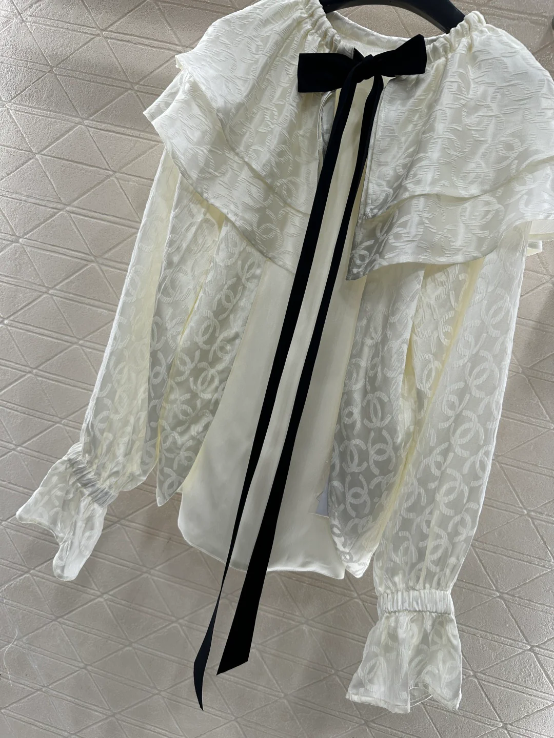 Chan 26ss jacquard  cape shirts