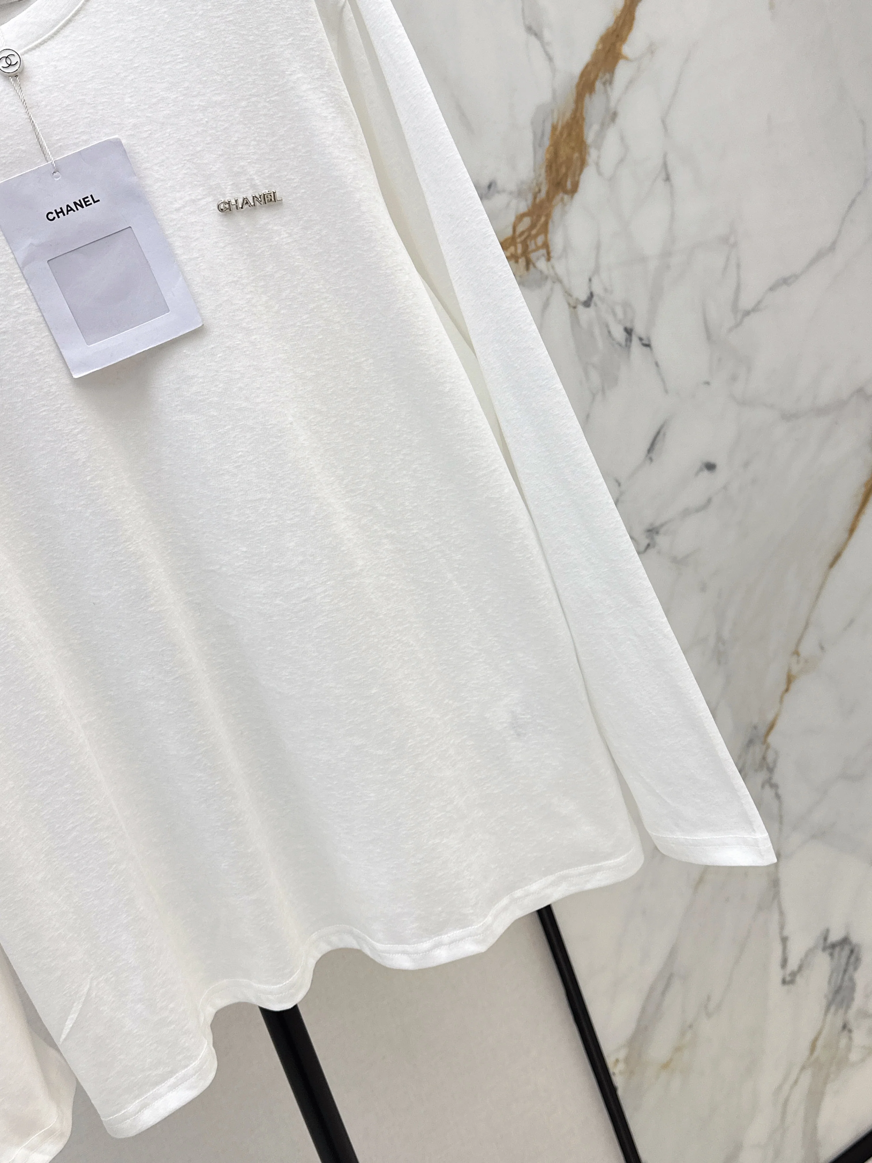 Chan 26ss embroidery logo tee