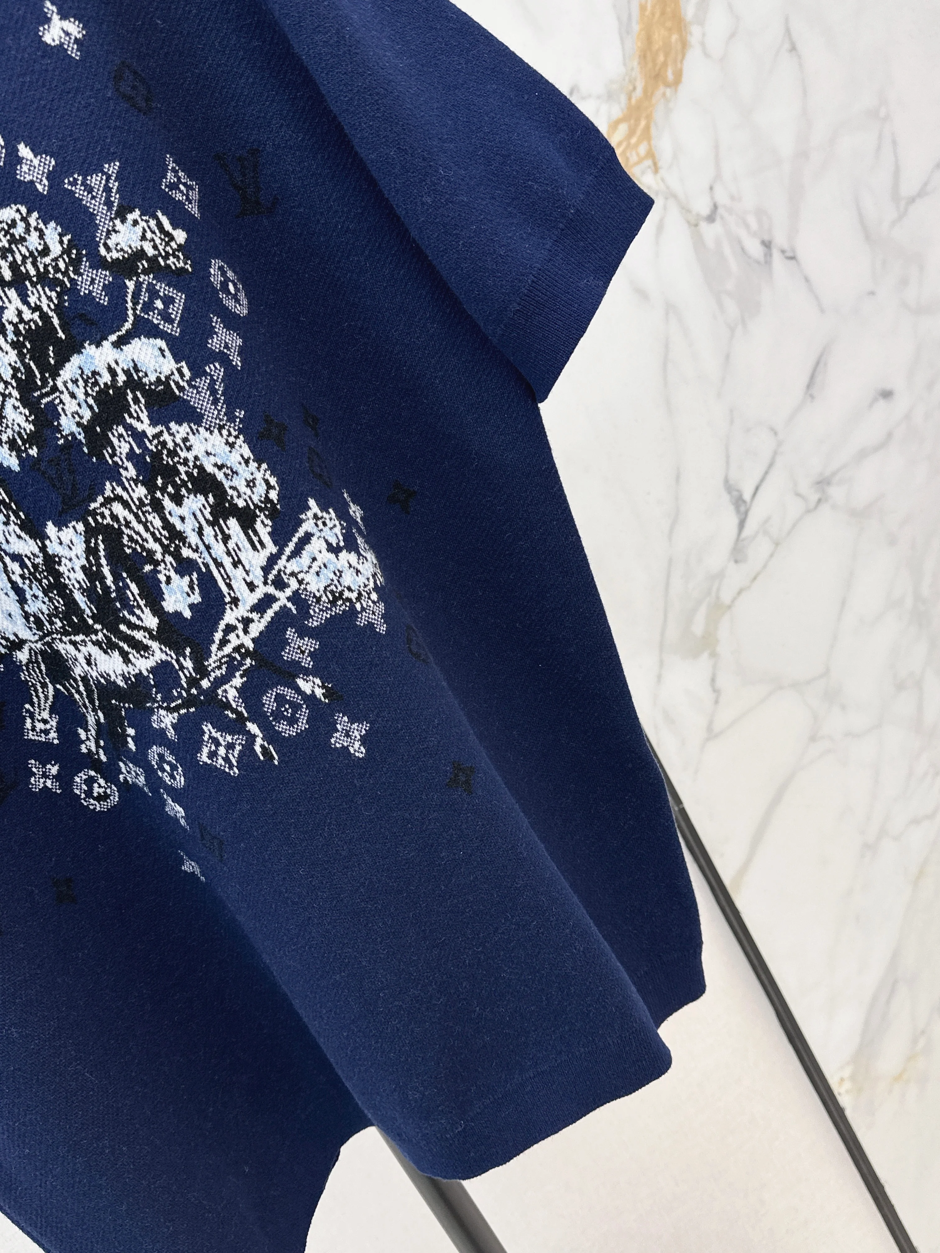 Louis 26ss jacquard knit sweater