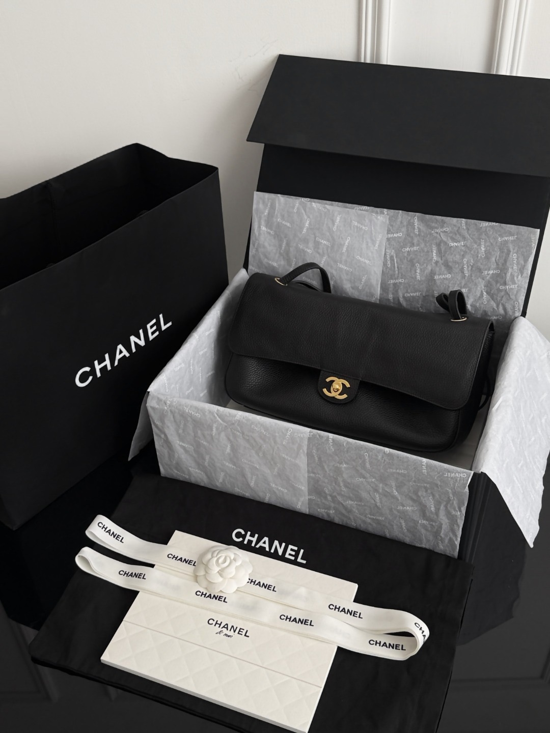 Chan 26S maxi flap bag