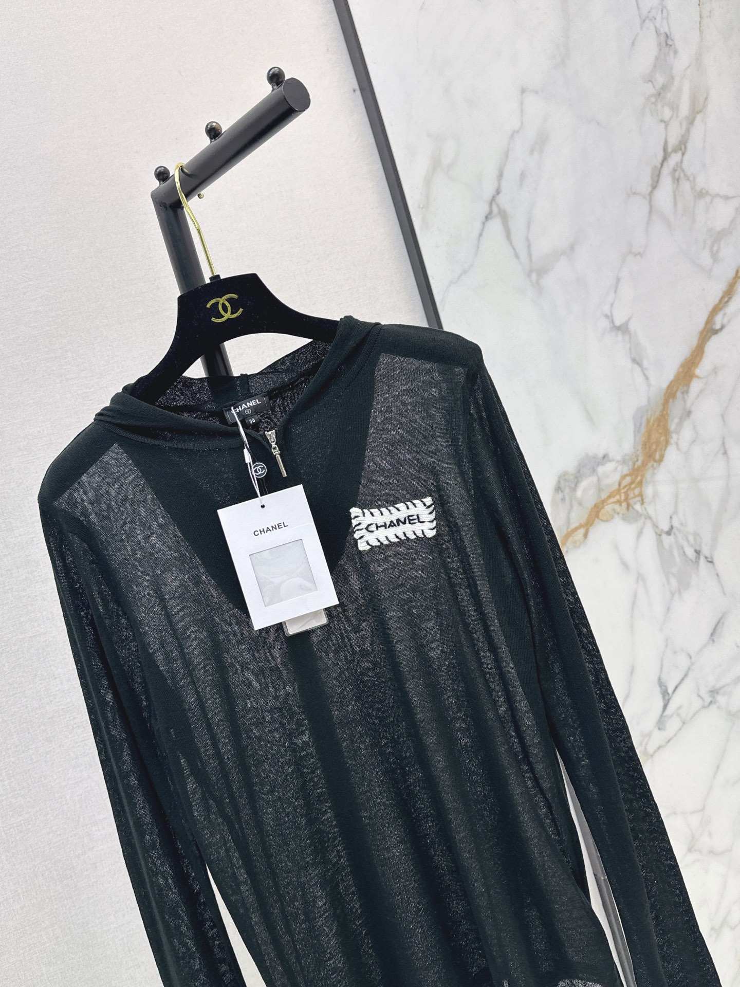 Chan 26ss hooded knitwear