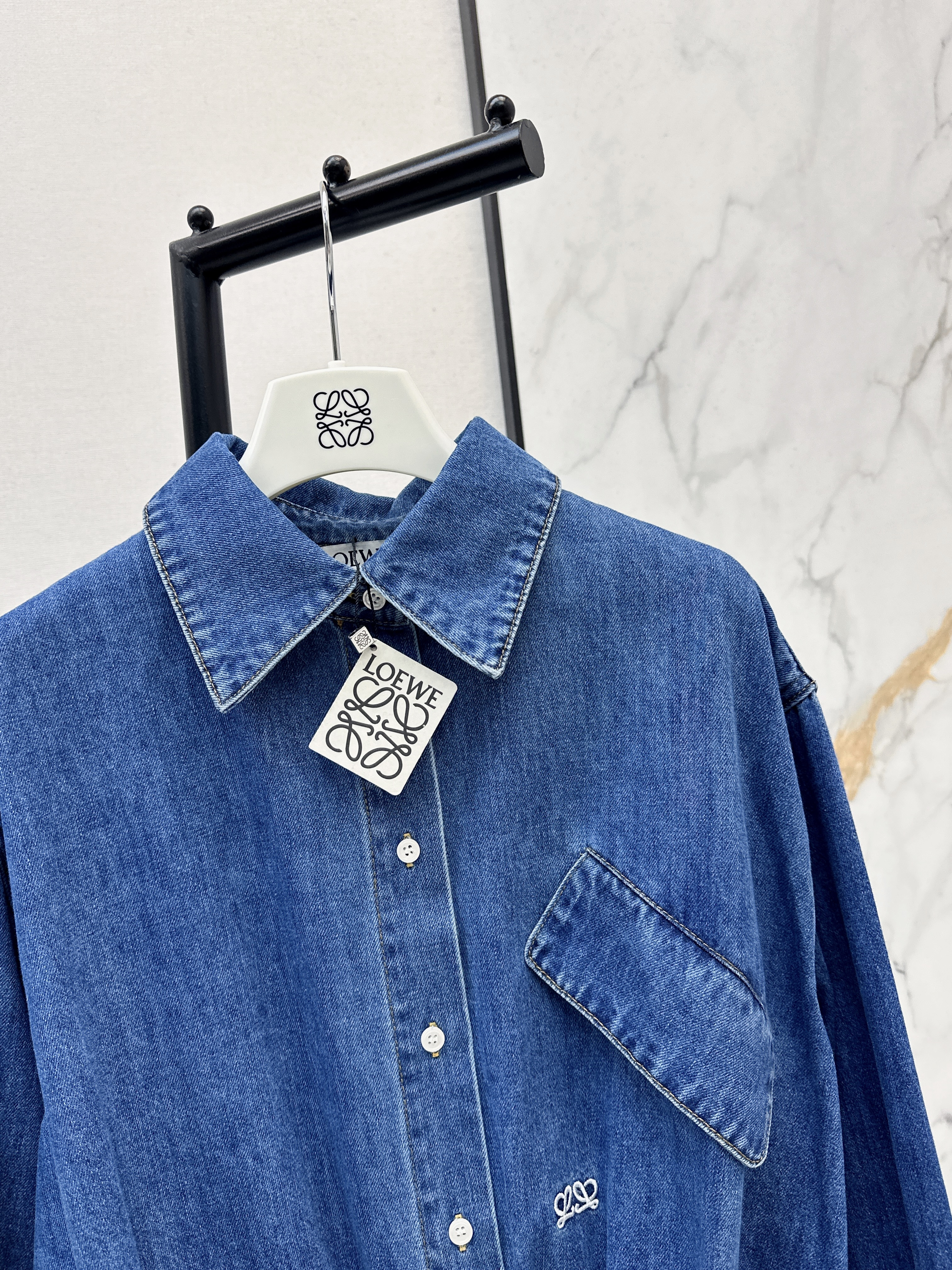 Loe 26ss denim shirt jacket