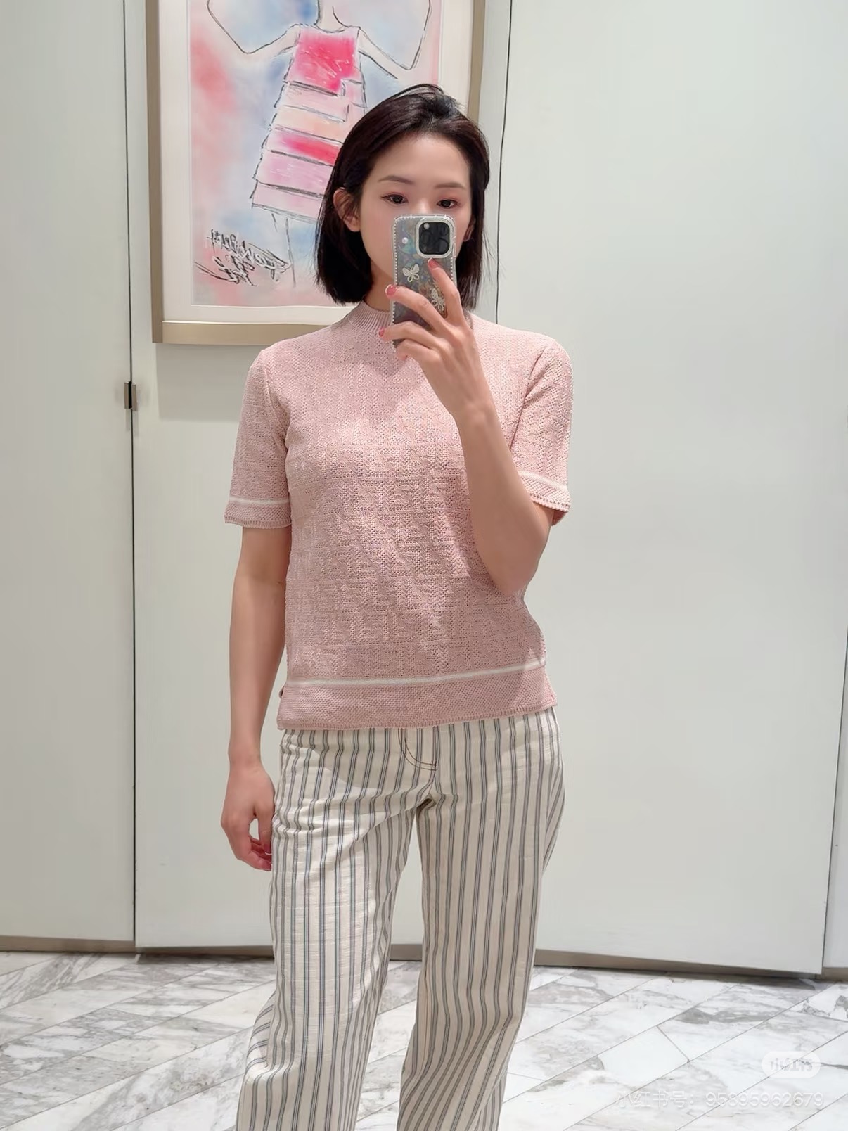 Fen 26ss jacquard knitwear