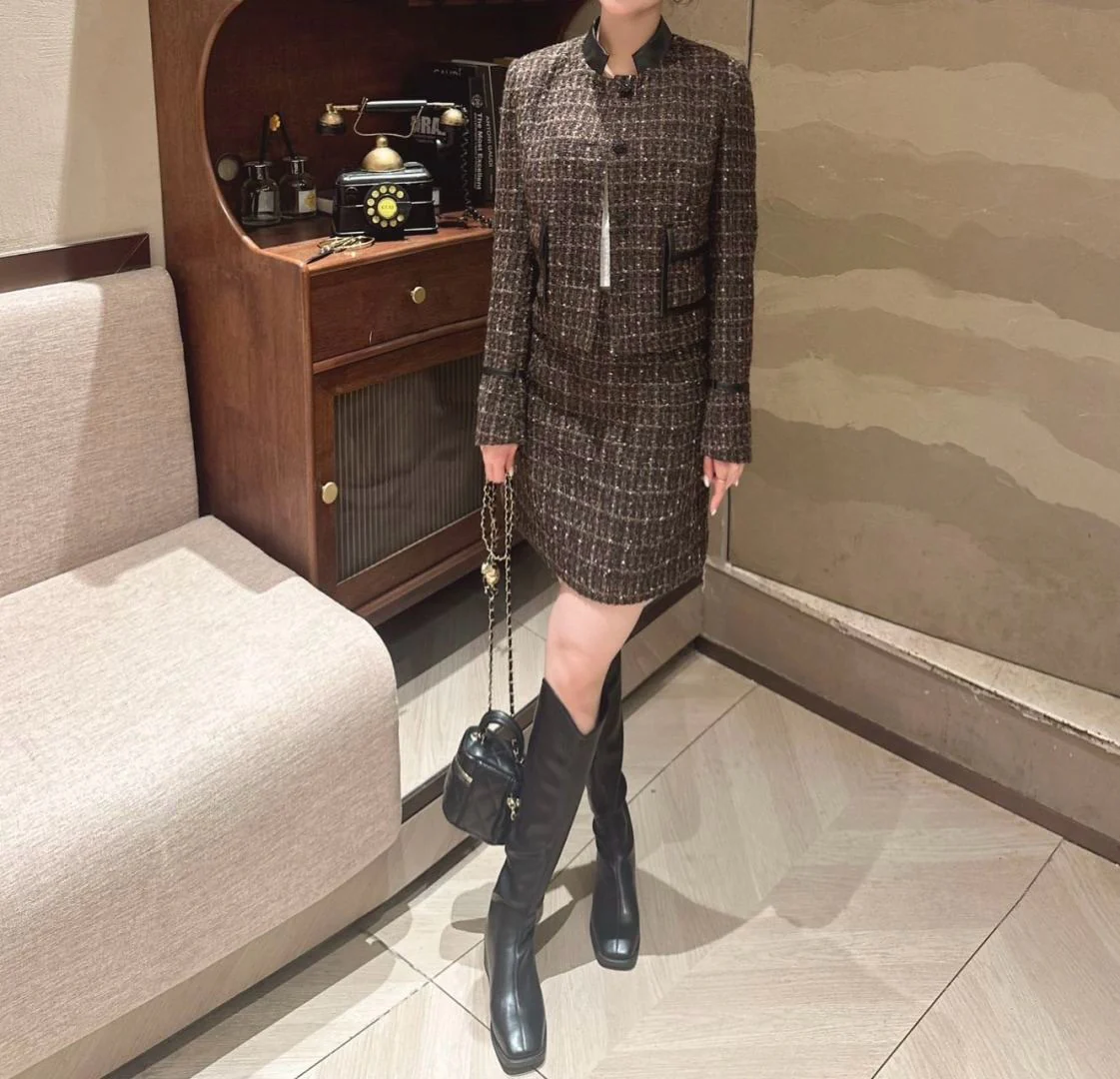 Chan 25fw tweed suit