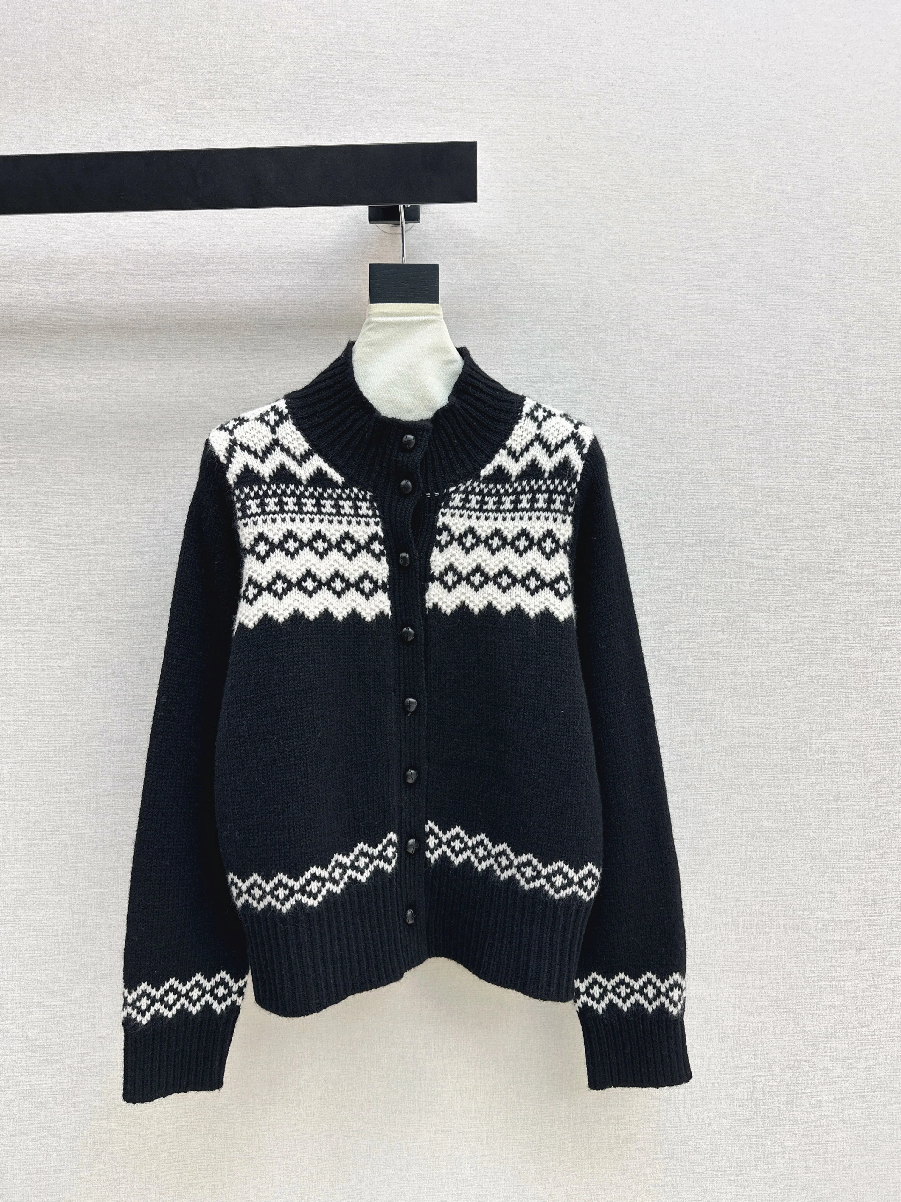 Ralp 26ss fair isle knit cardigan