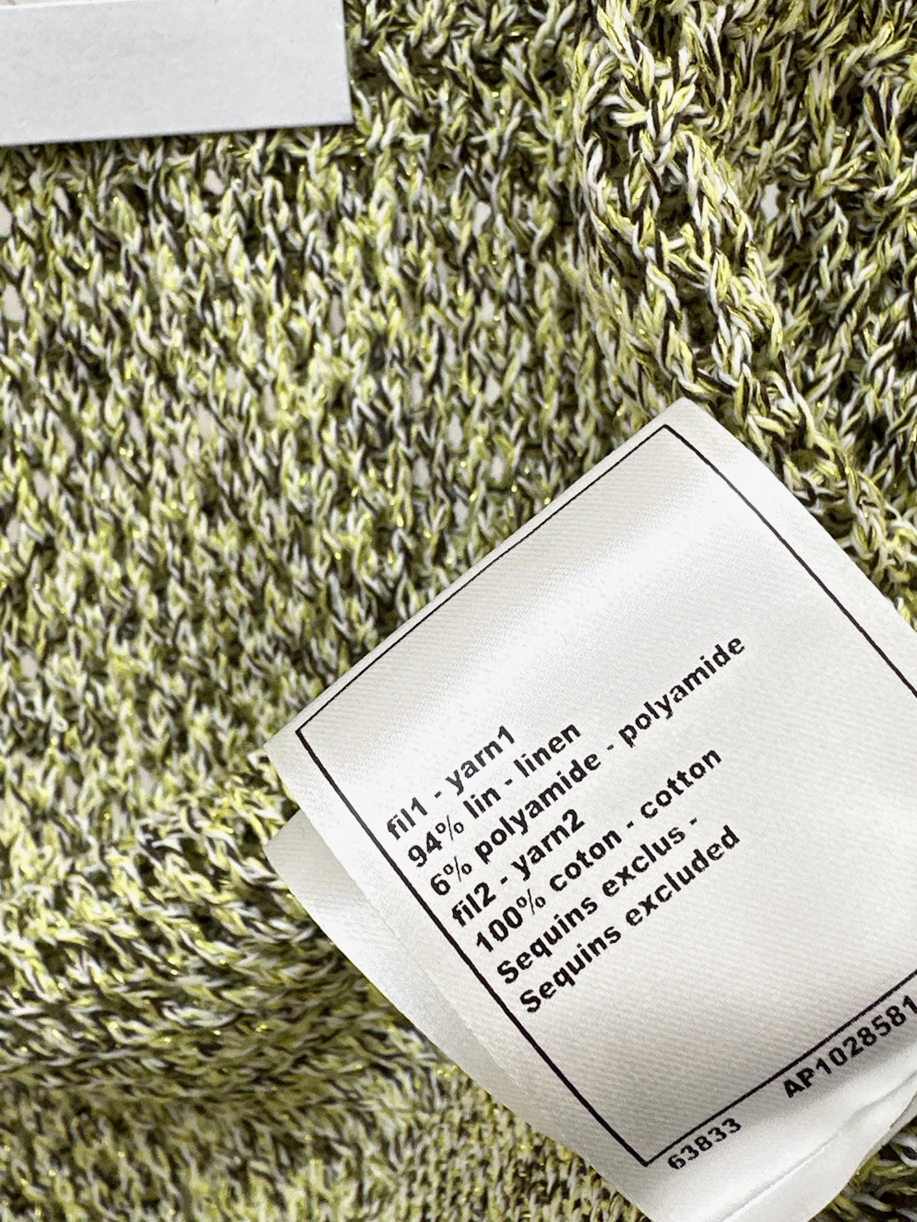 Chan 26ss hollow knit top