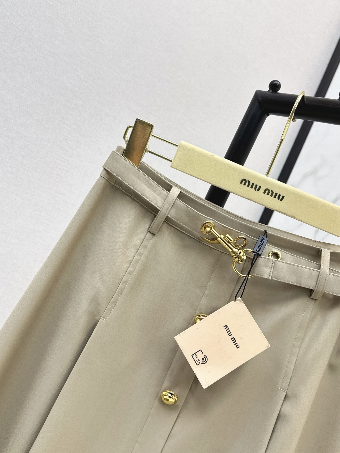 Miu 26ss belted skirt