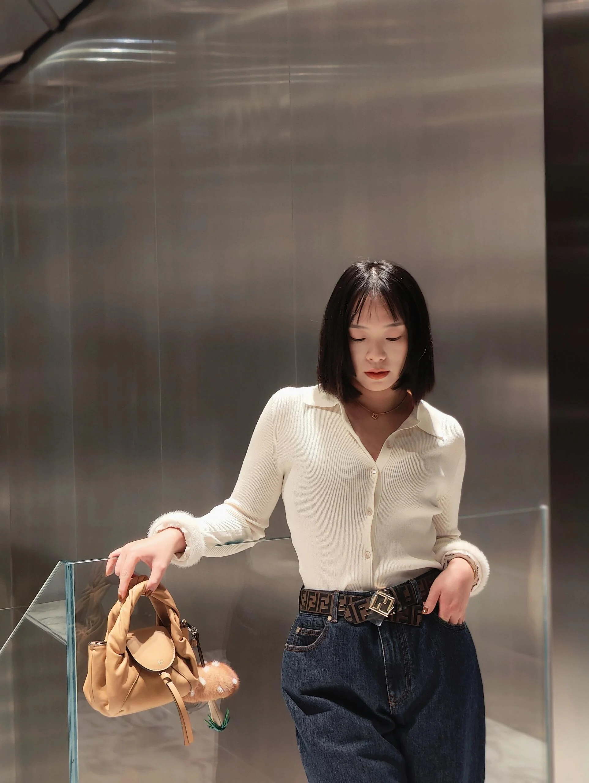 Fend  26ss knit cardigan