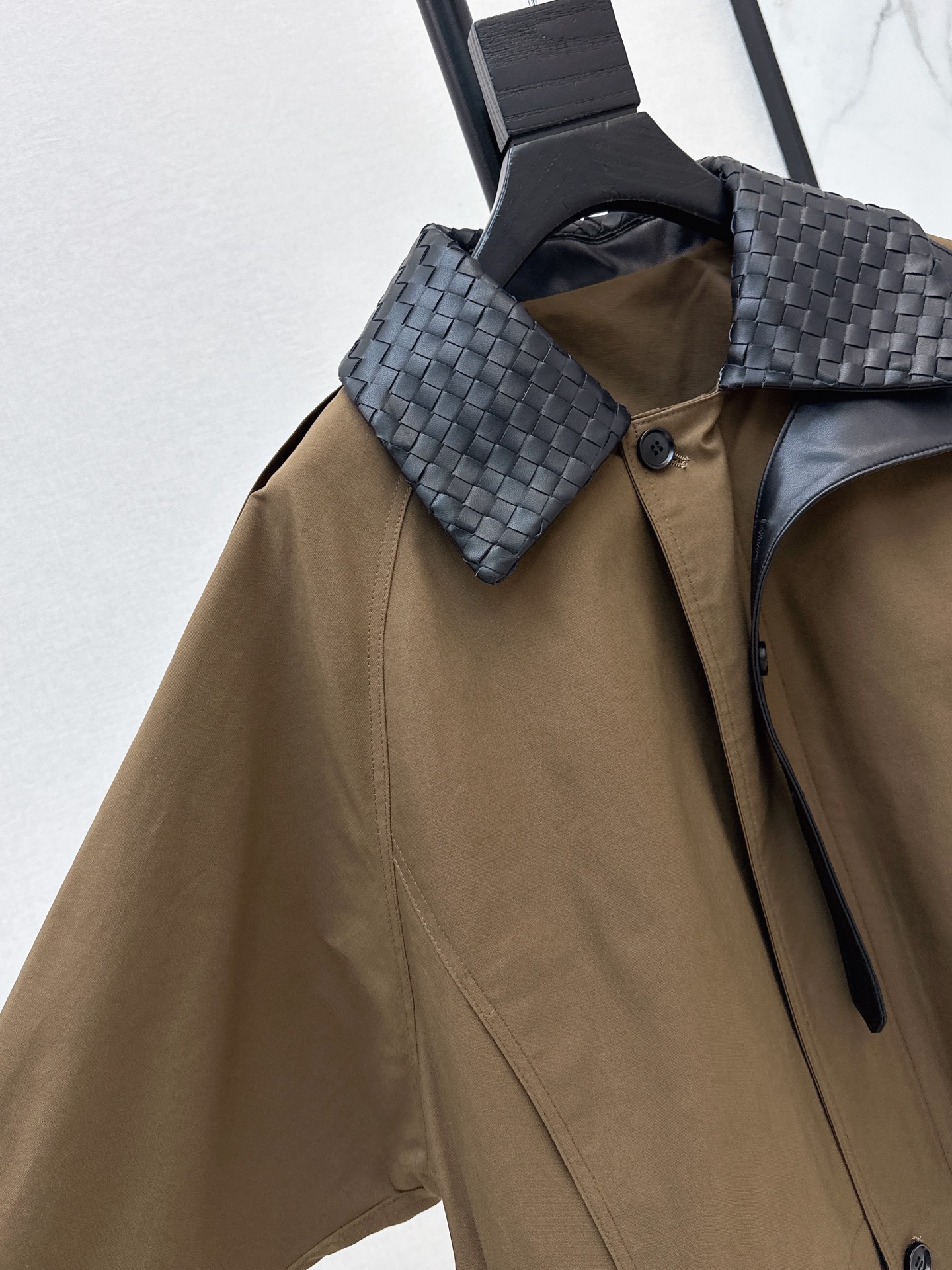 Bott 26ss woven neck jacket