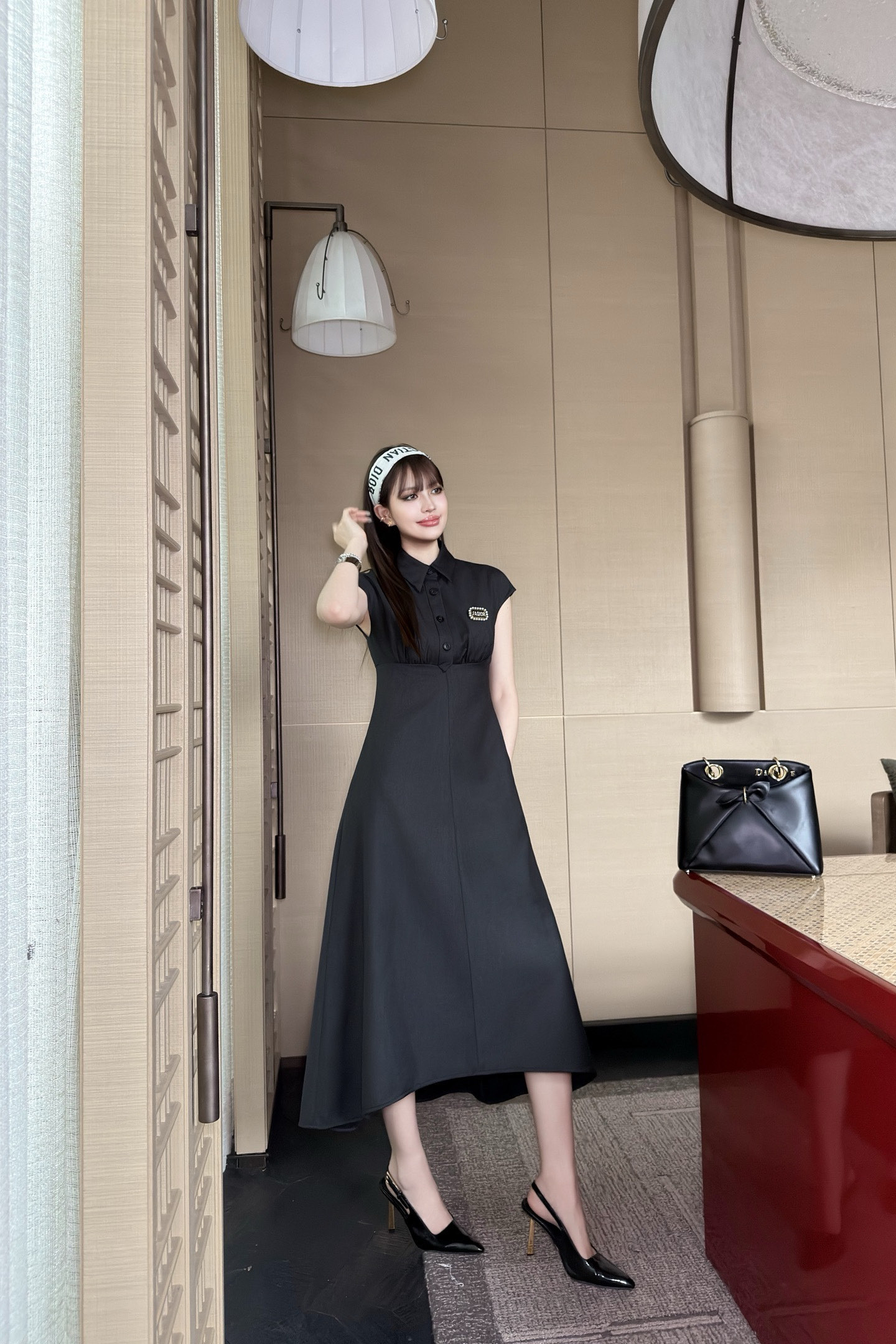 CD 26ss sleeveless shirt dress