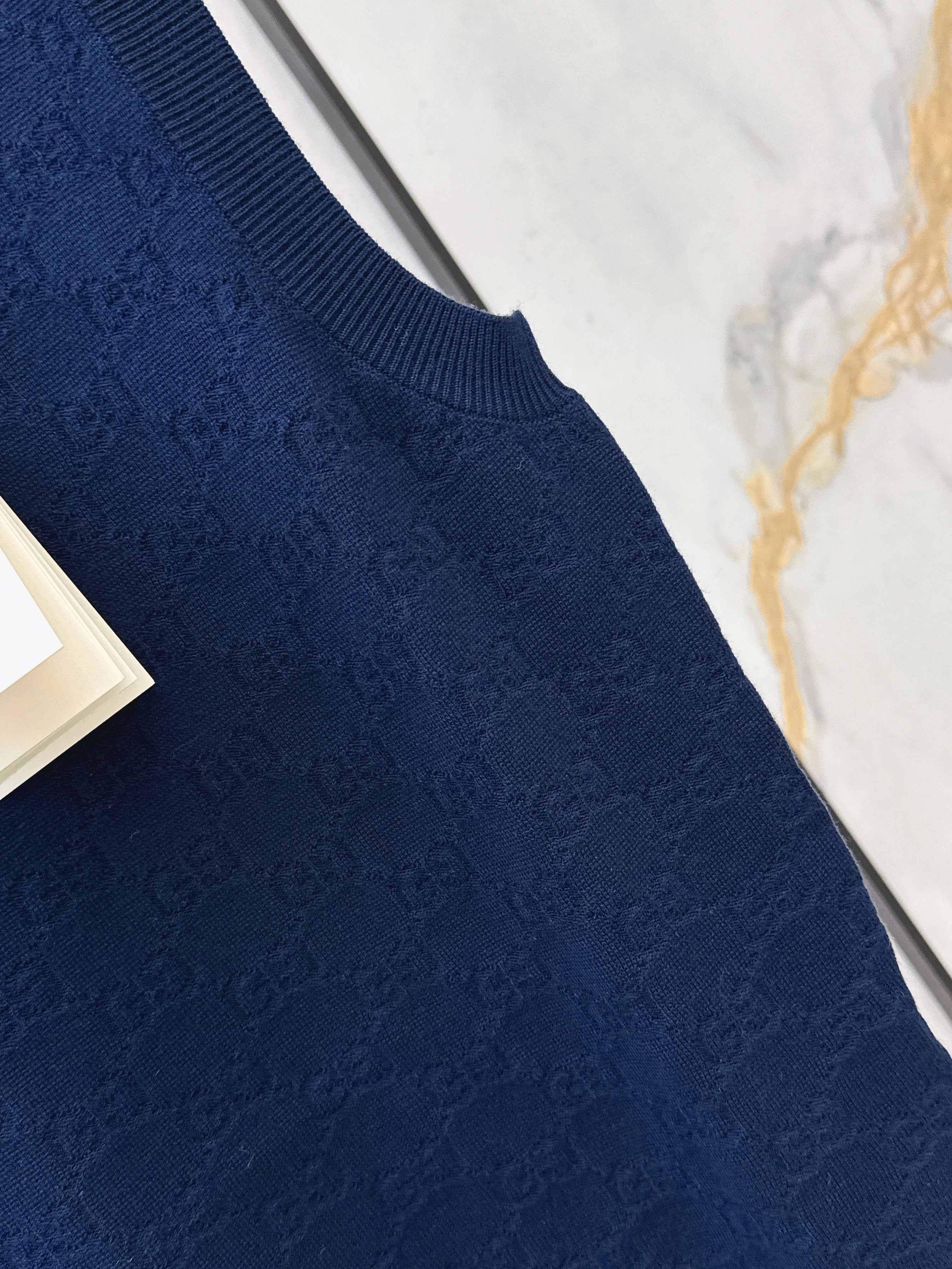 Gucc 26ss jacquard knitted vest