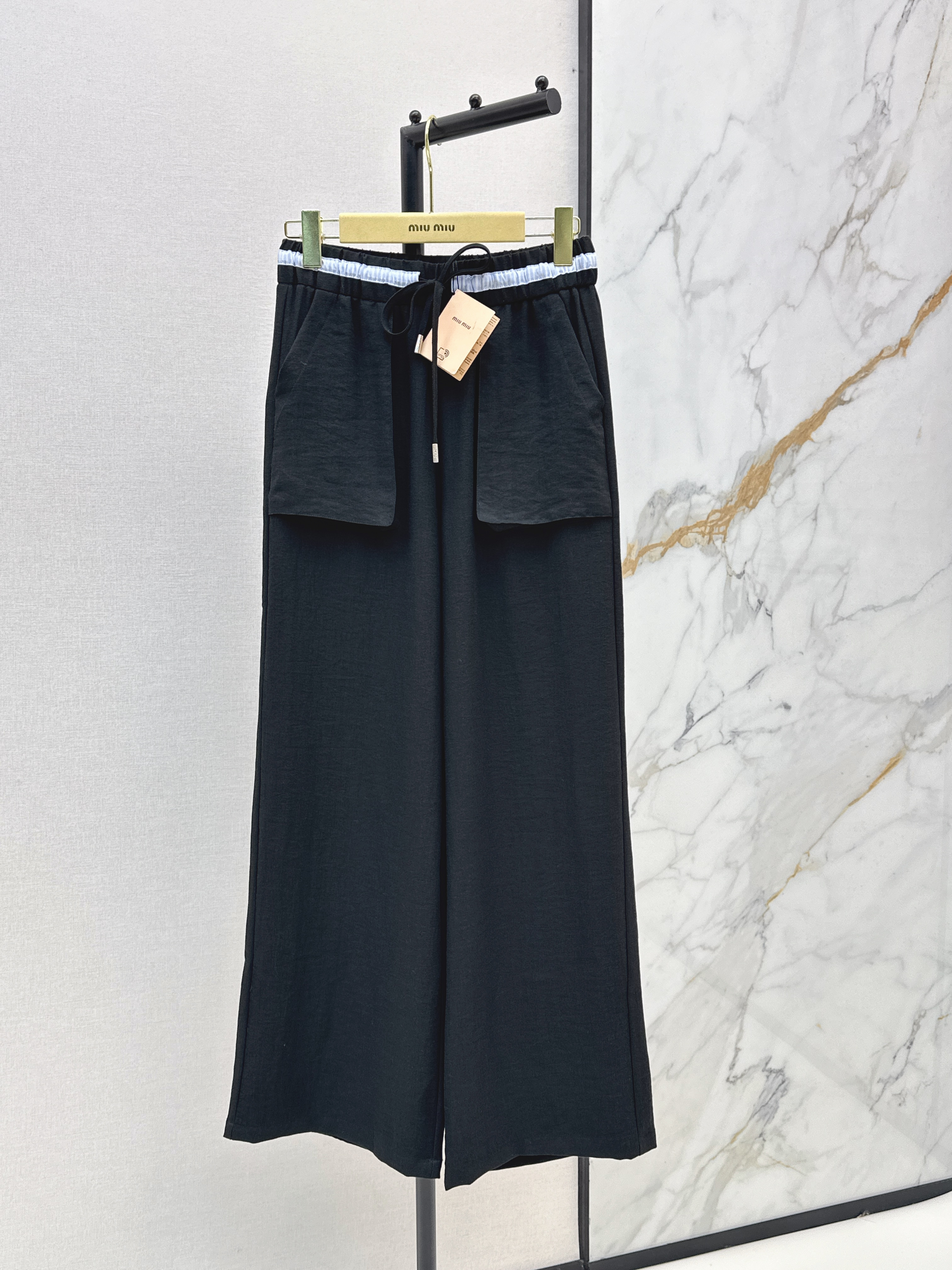 Miu 26ss straight-leg pants
