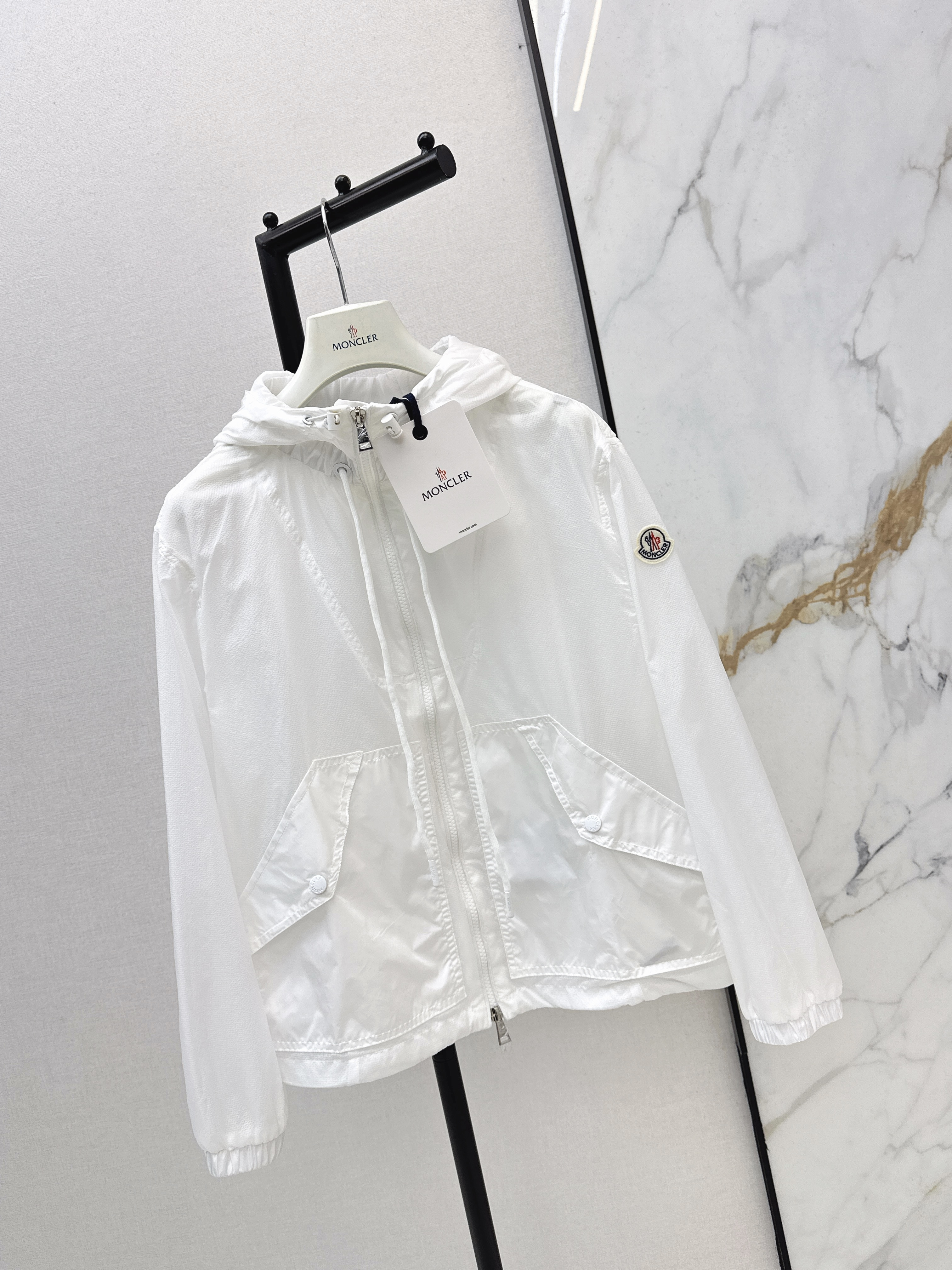 Monc 26ss hooded trench coats