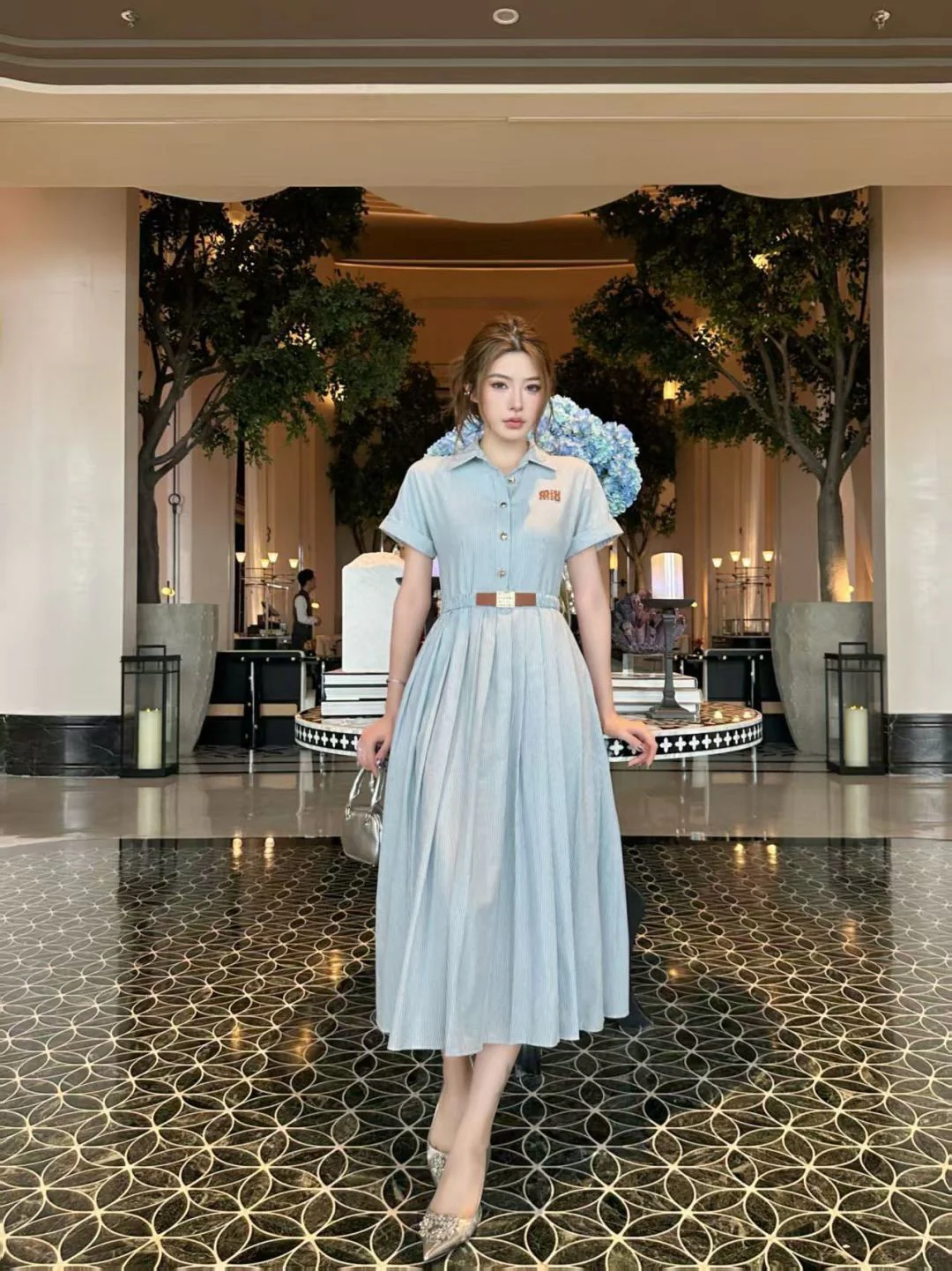 Miu 26ss stripe dress