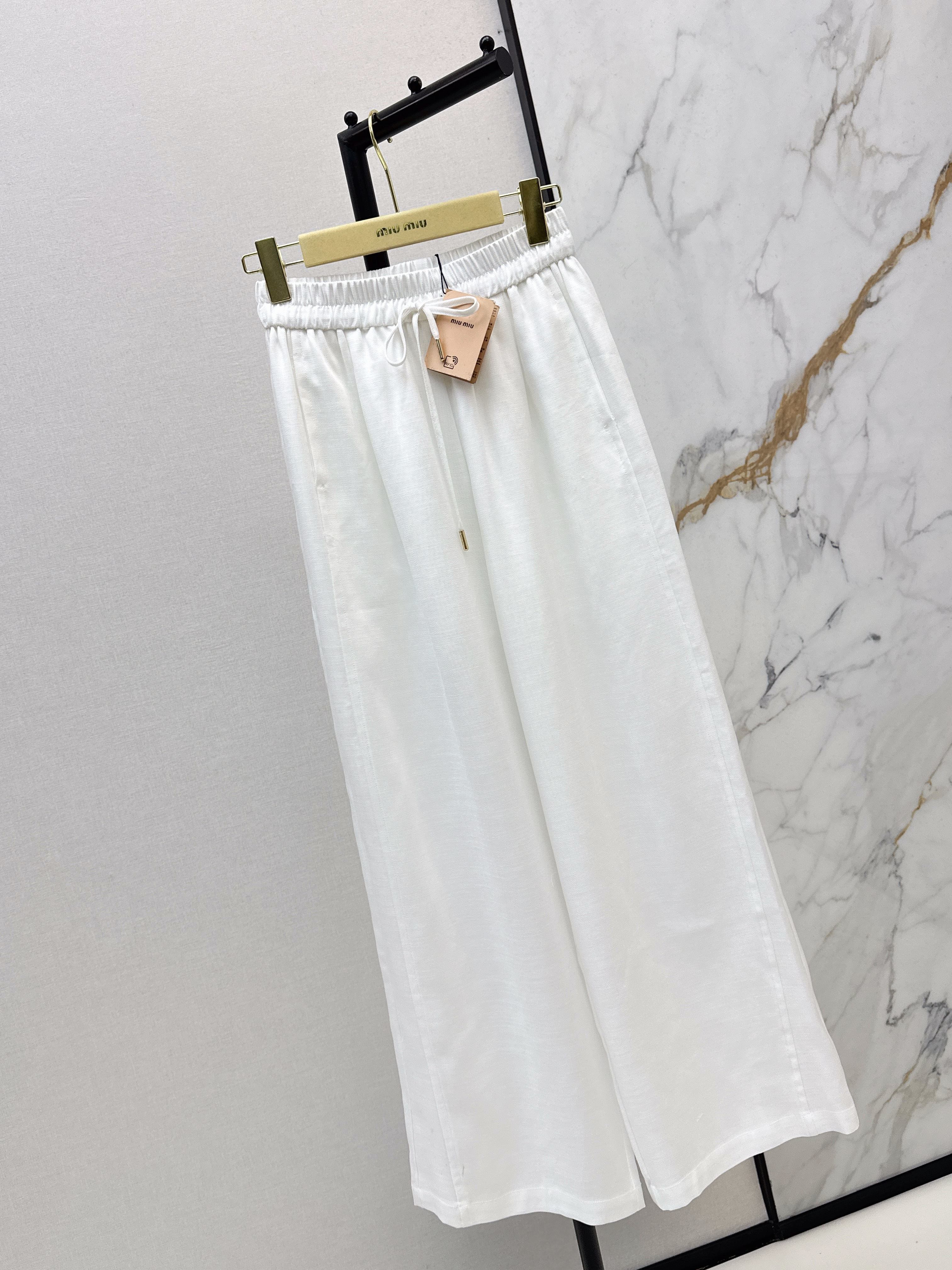 Miu 26ss wide-leg pants