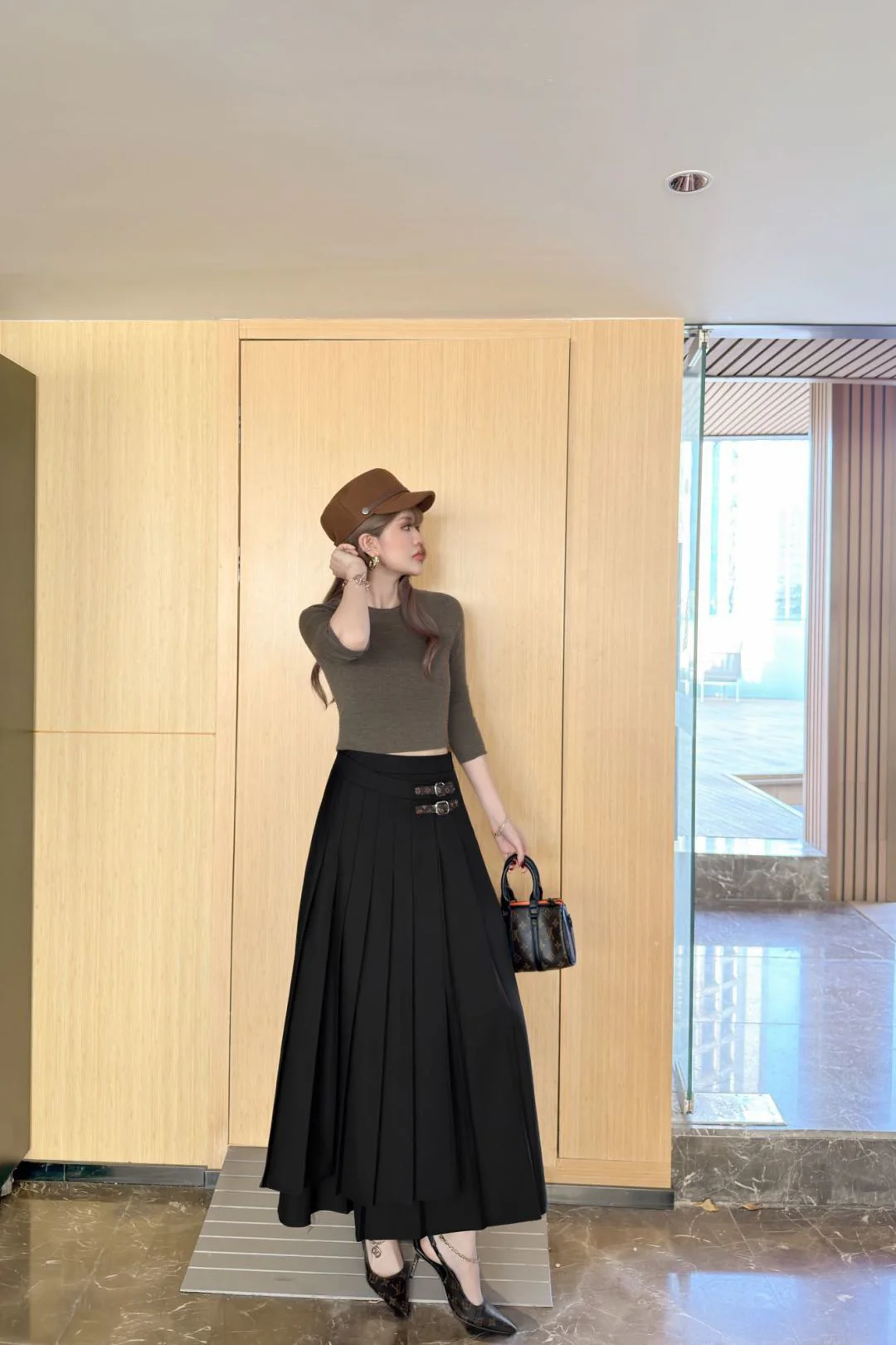 Louis 26ss pleated skirts