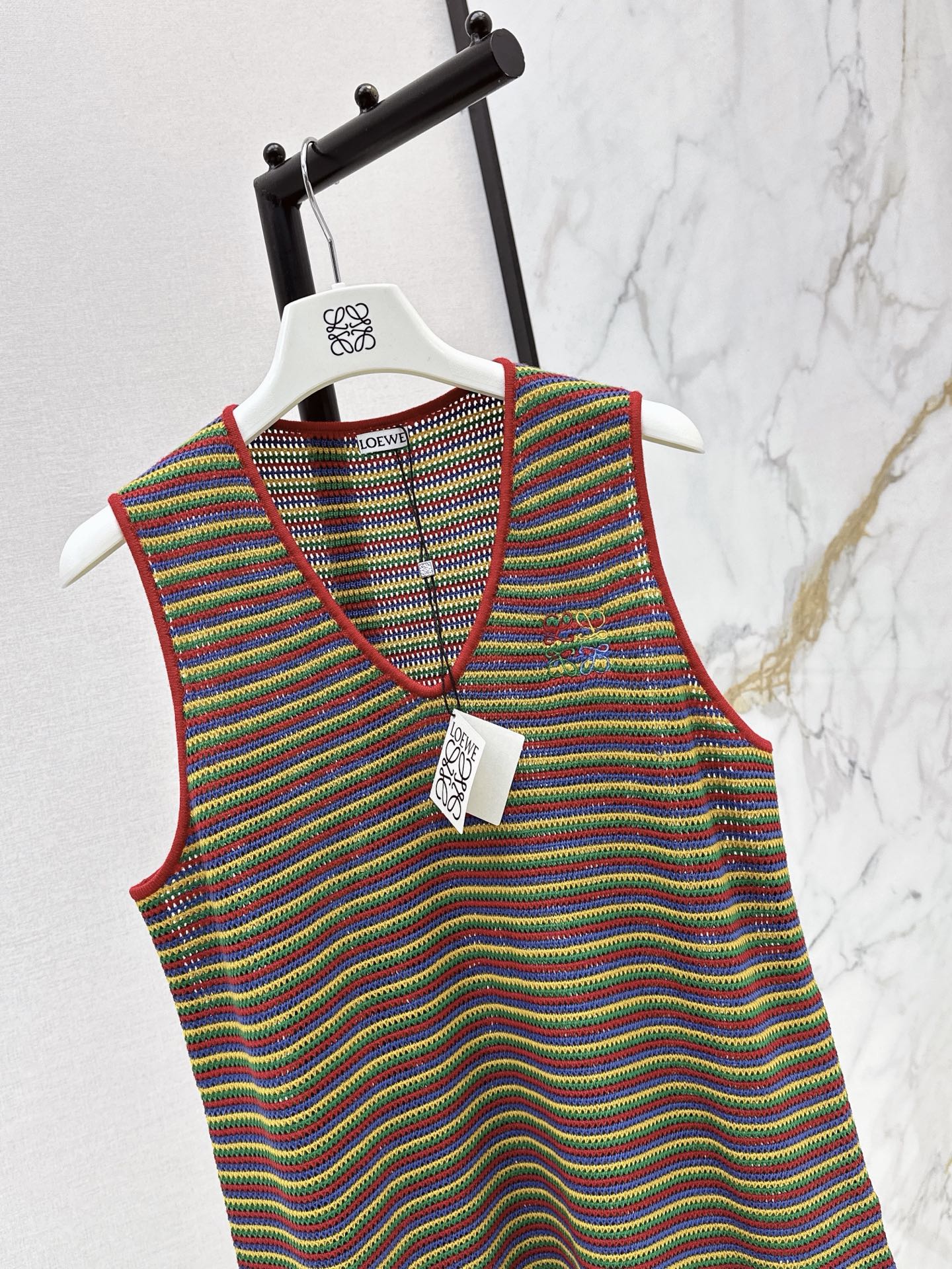 Loe 26ss sleeveless stripe vest