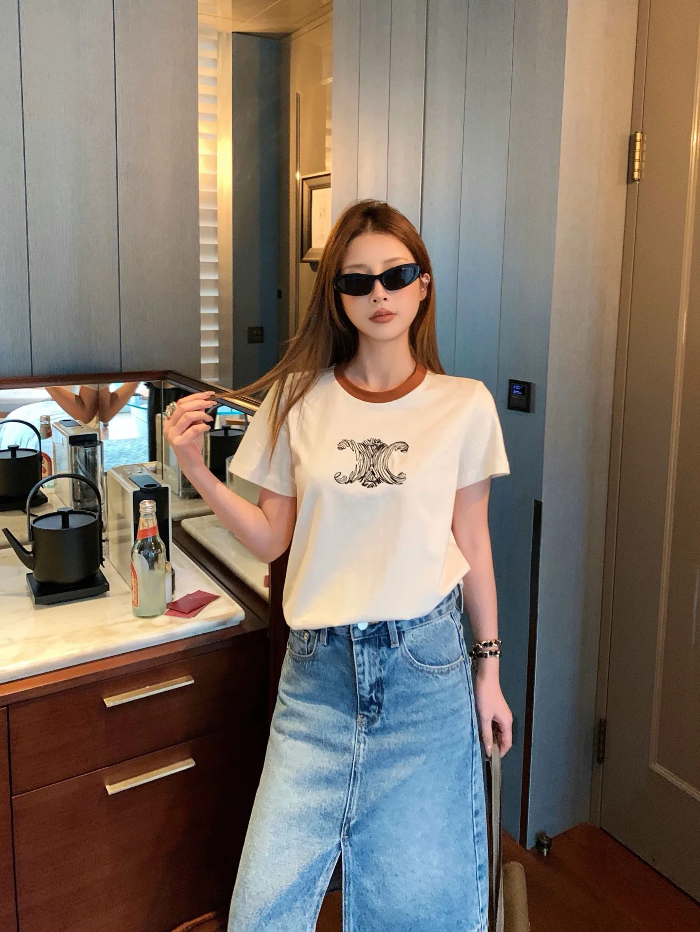 Celi 26ss embroidery t-shirts