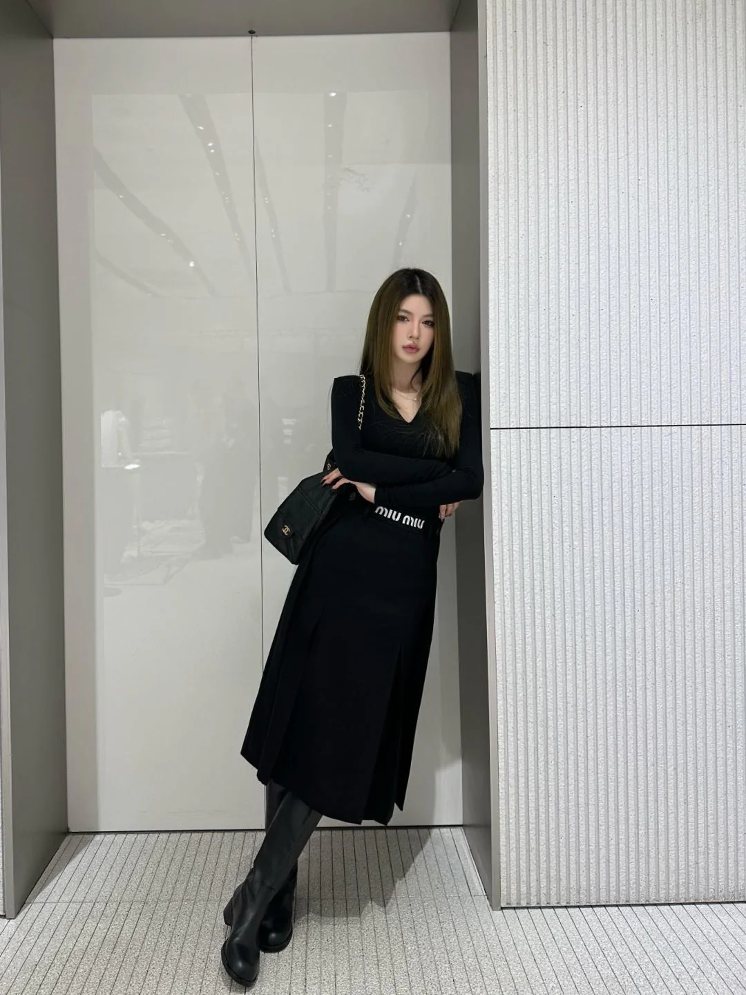 Miu 26ss pleated skirt