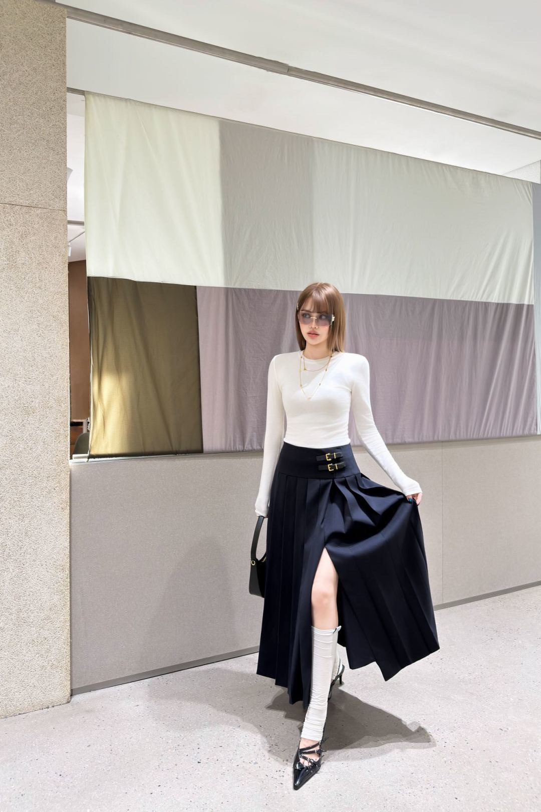 Miu 26ss pleated skirts