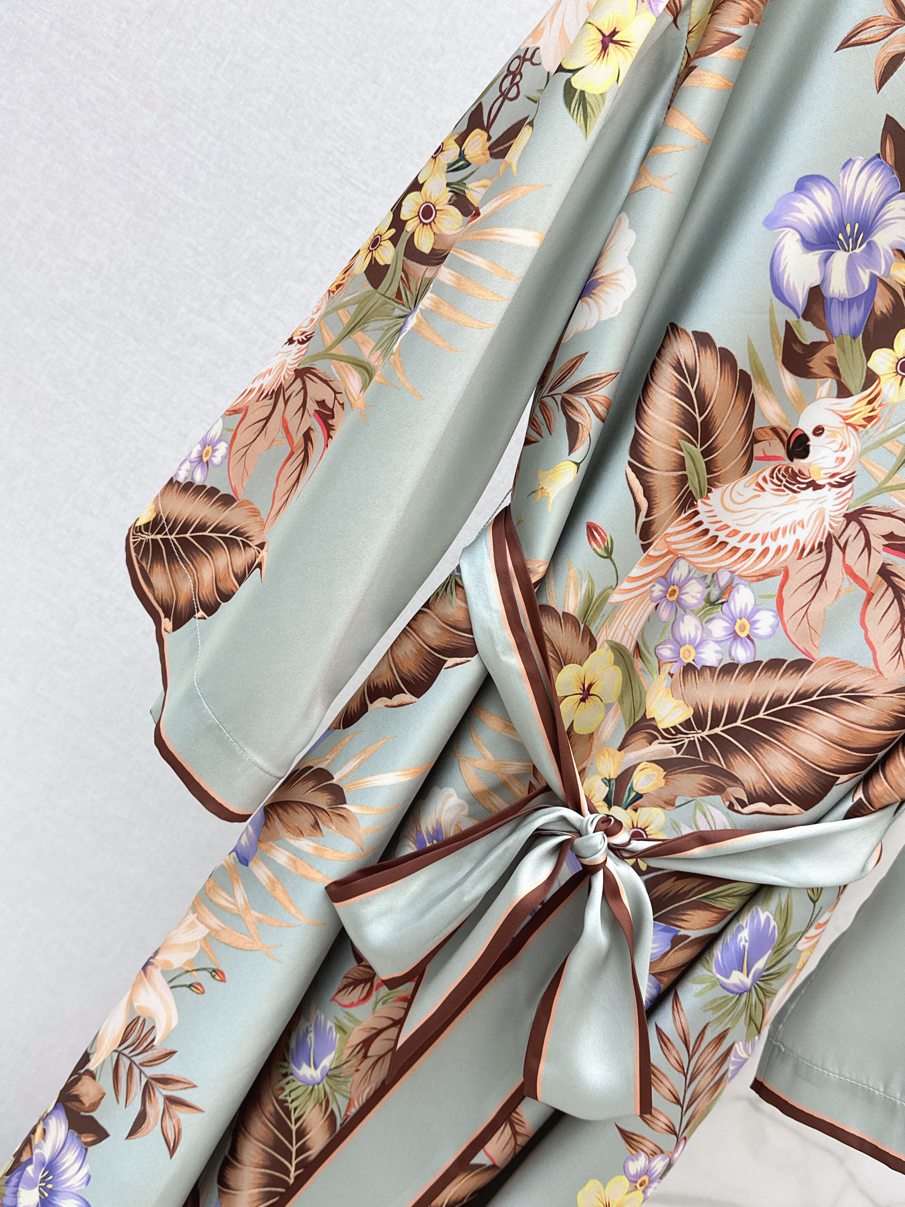 Zimm 26ss print silk dress