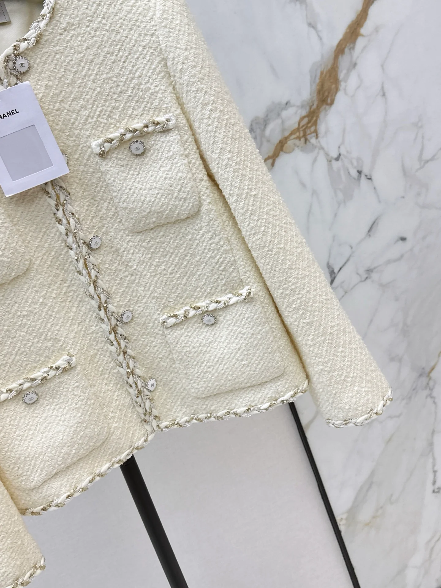 Chan 26ss woven tweed jacket