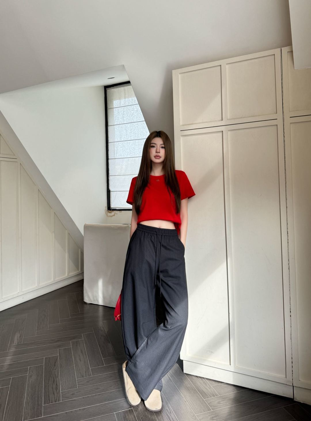 Chan 26ss wide-leg pants