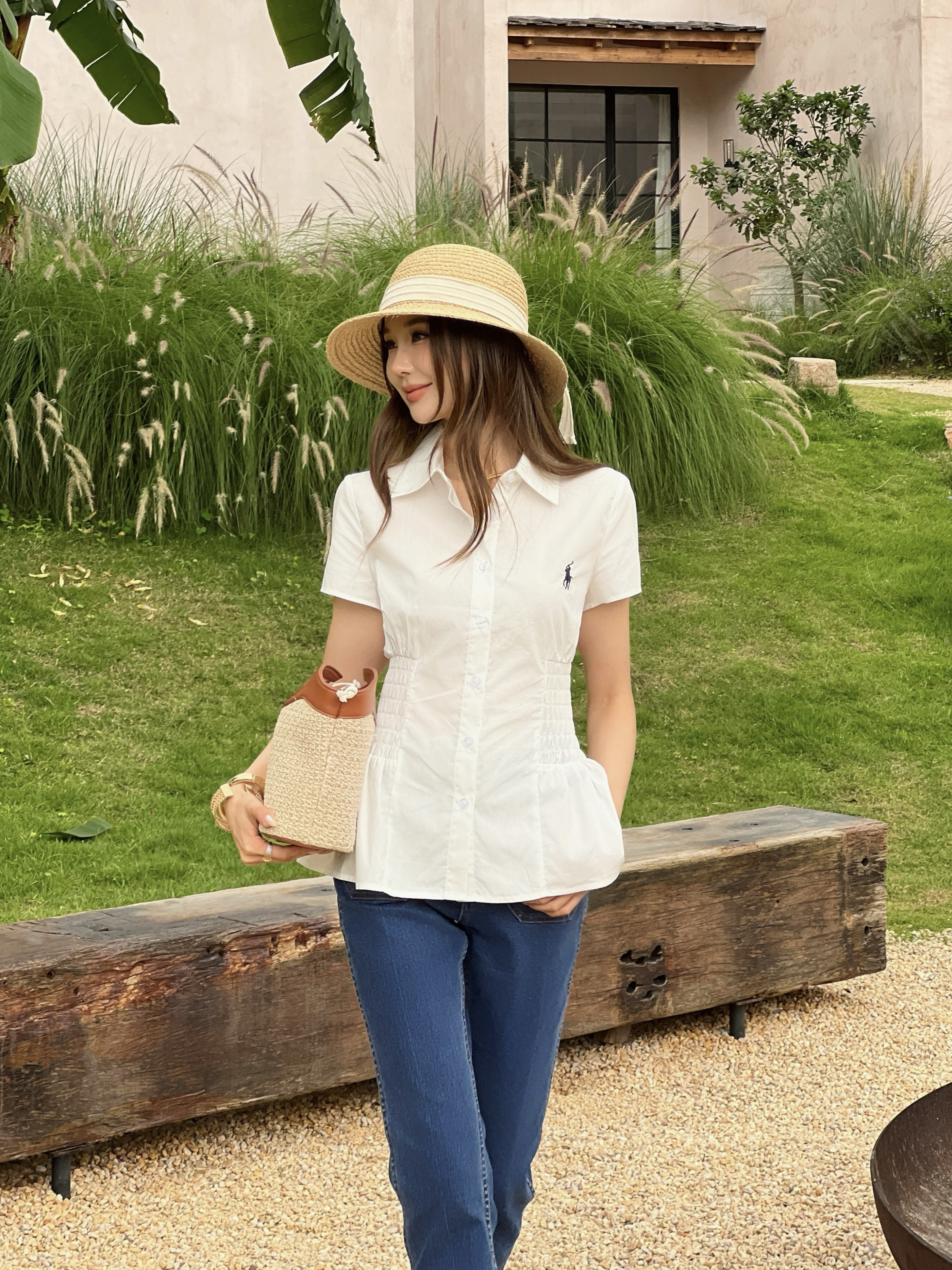 Ralp 26ss fitted waist shirt
