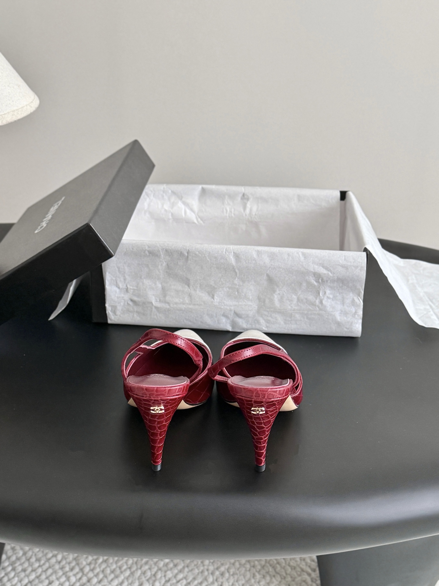 Chan 26A slingback heel