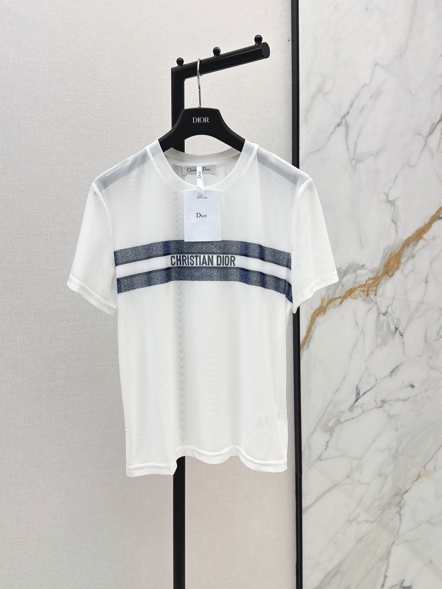 CD 26ss print mesh t-shirt