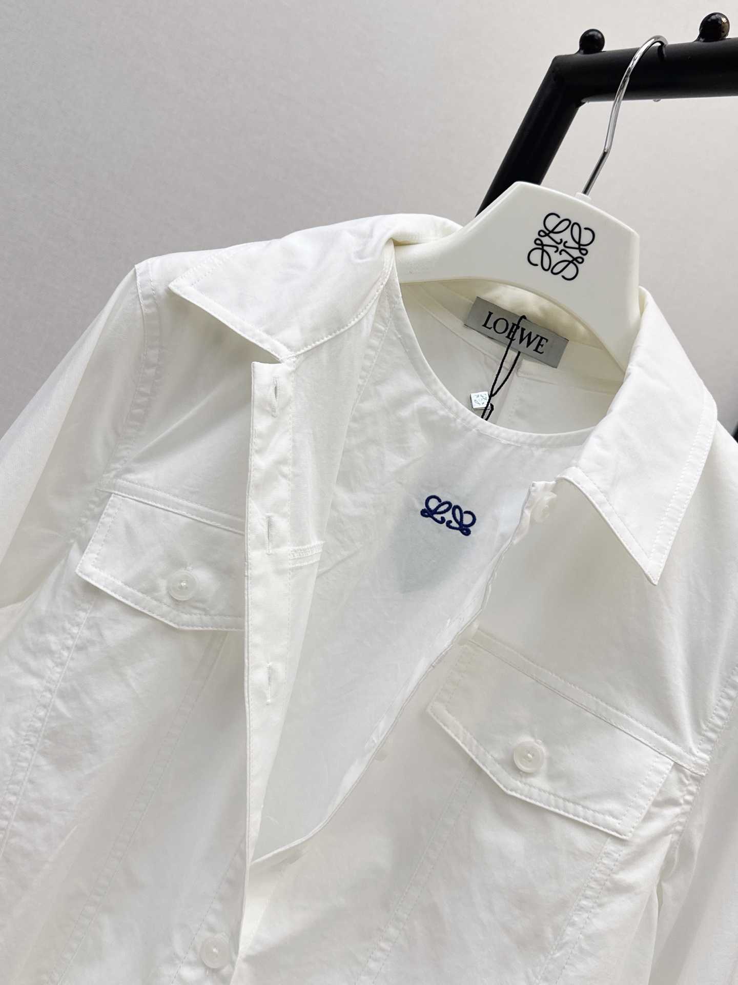 Loe 26ss 2in1 shirt dress