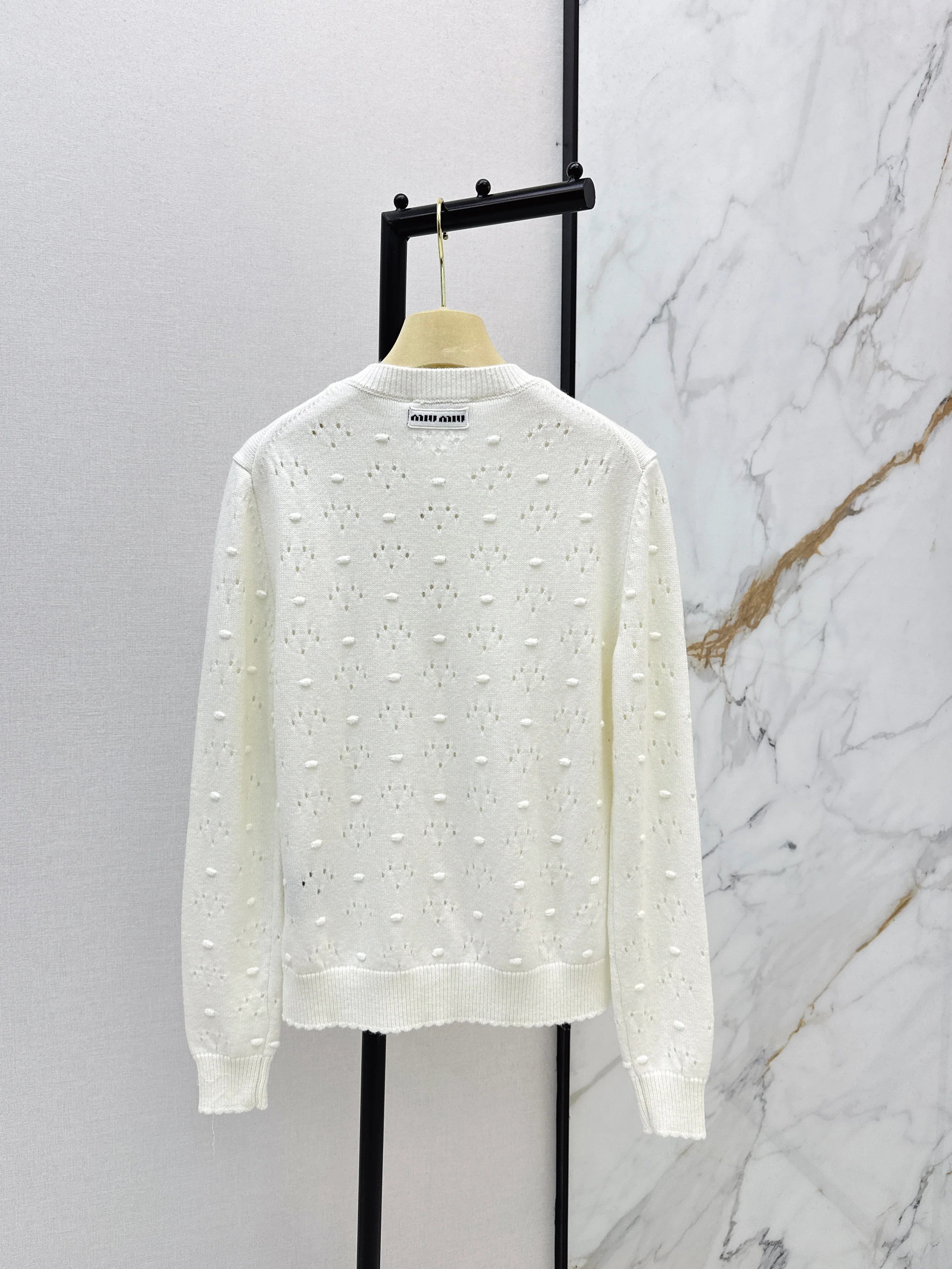 Miu 26ss knitted cardigan