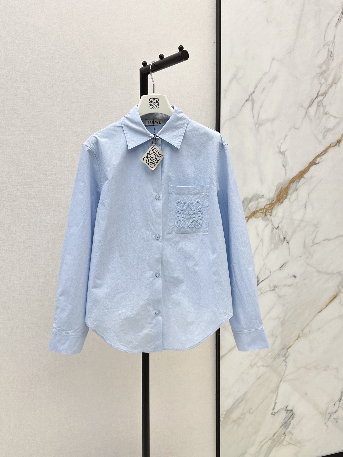 Loe 26ss asymmetrical shirt