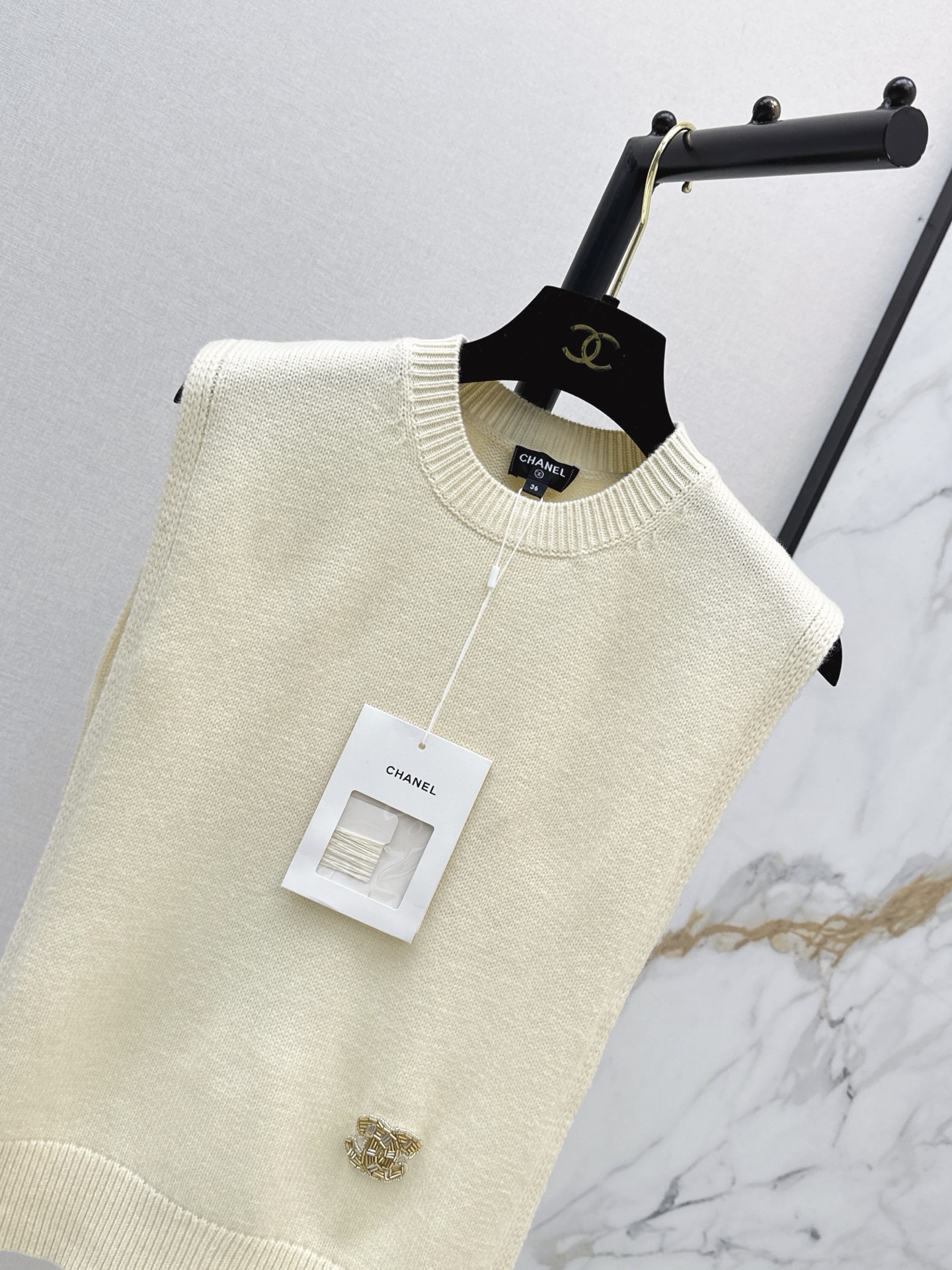 Chan 26ss knit cape
