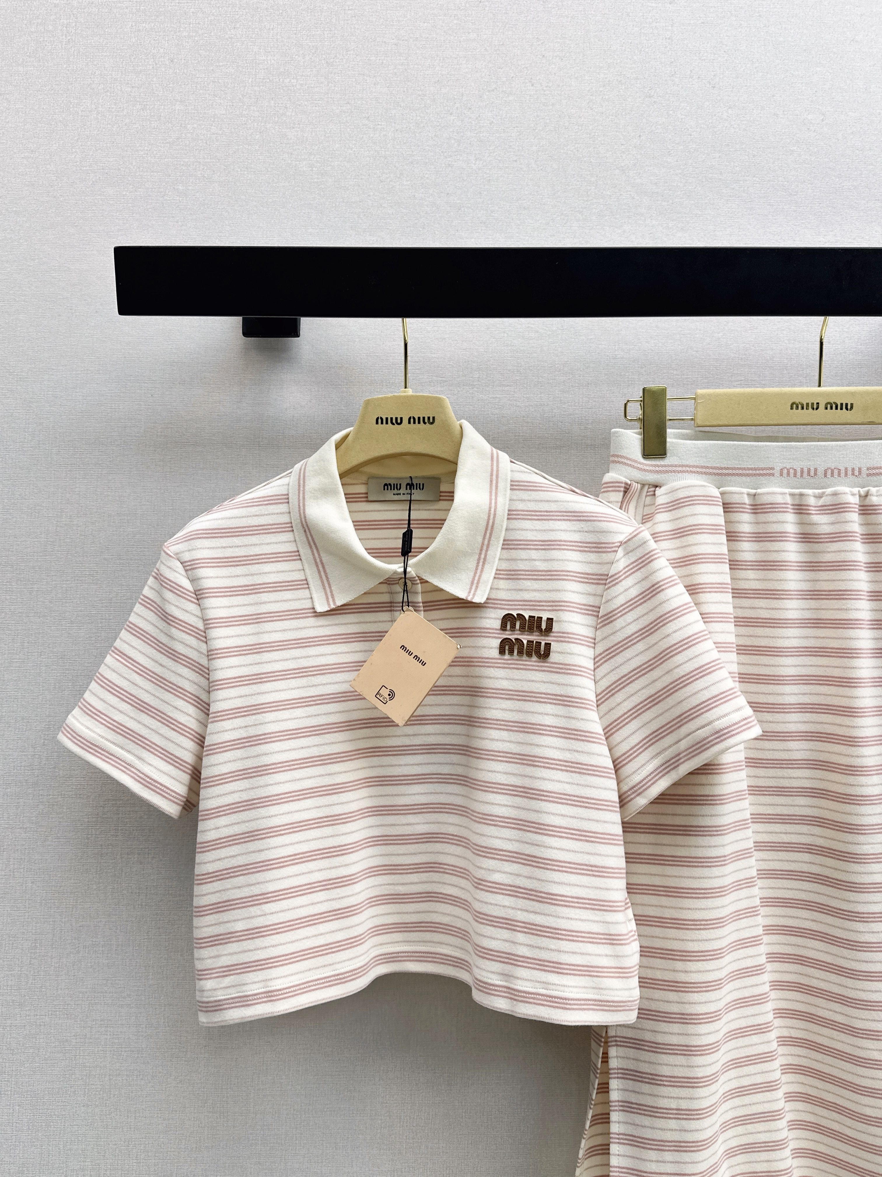 Miu 26ss stripe outfit sets