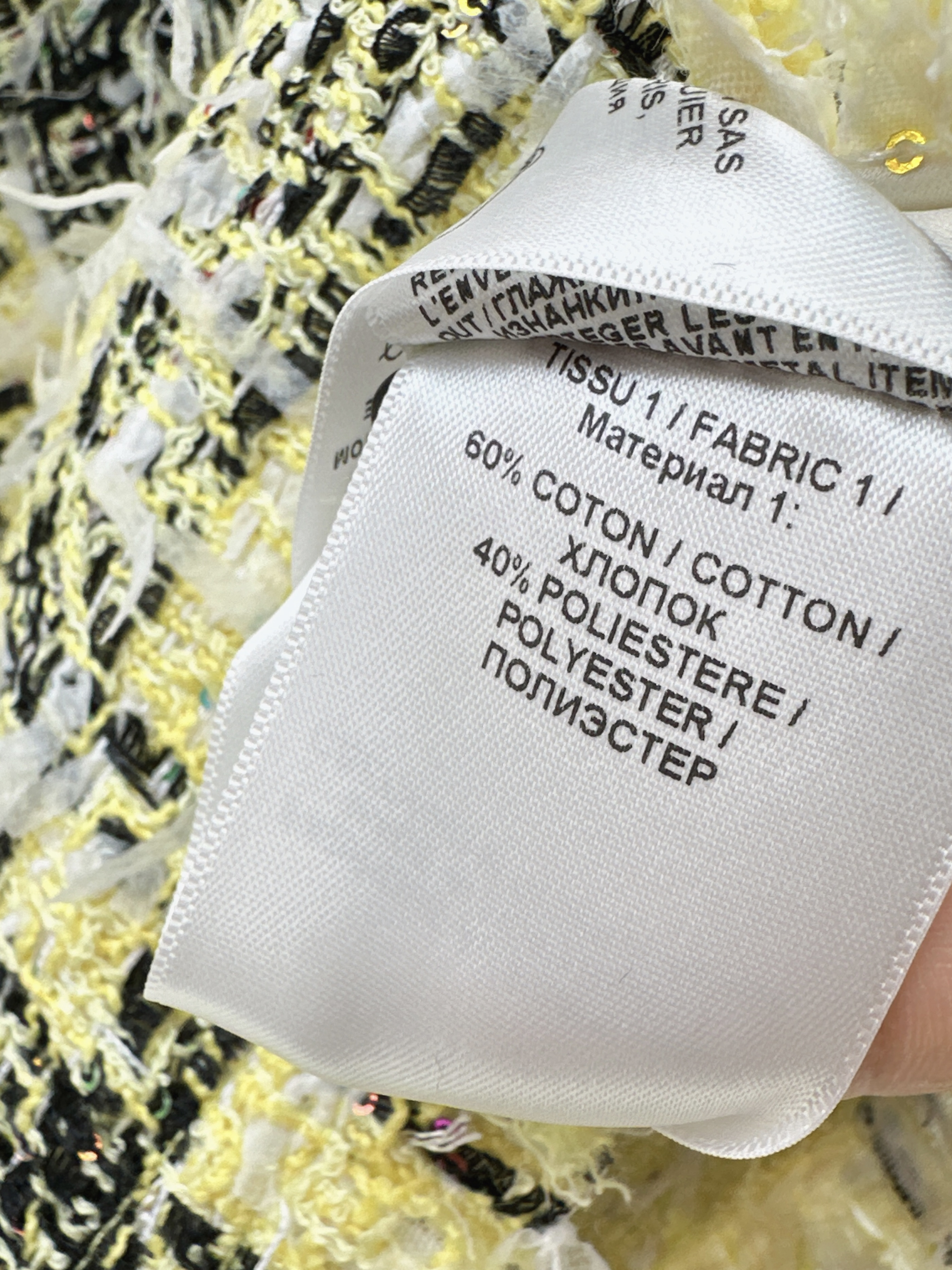 Bal 26ss check tweed skirt