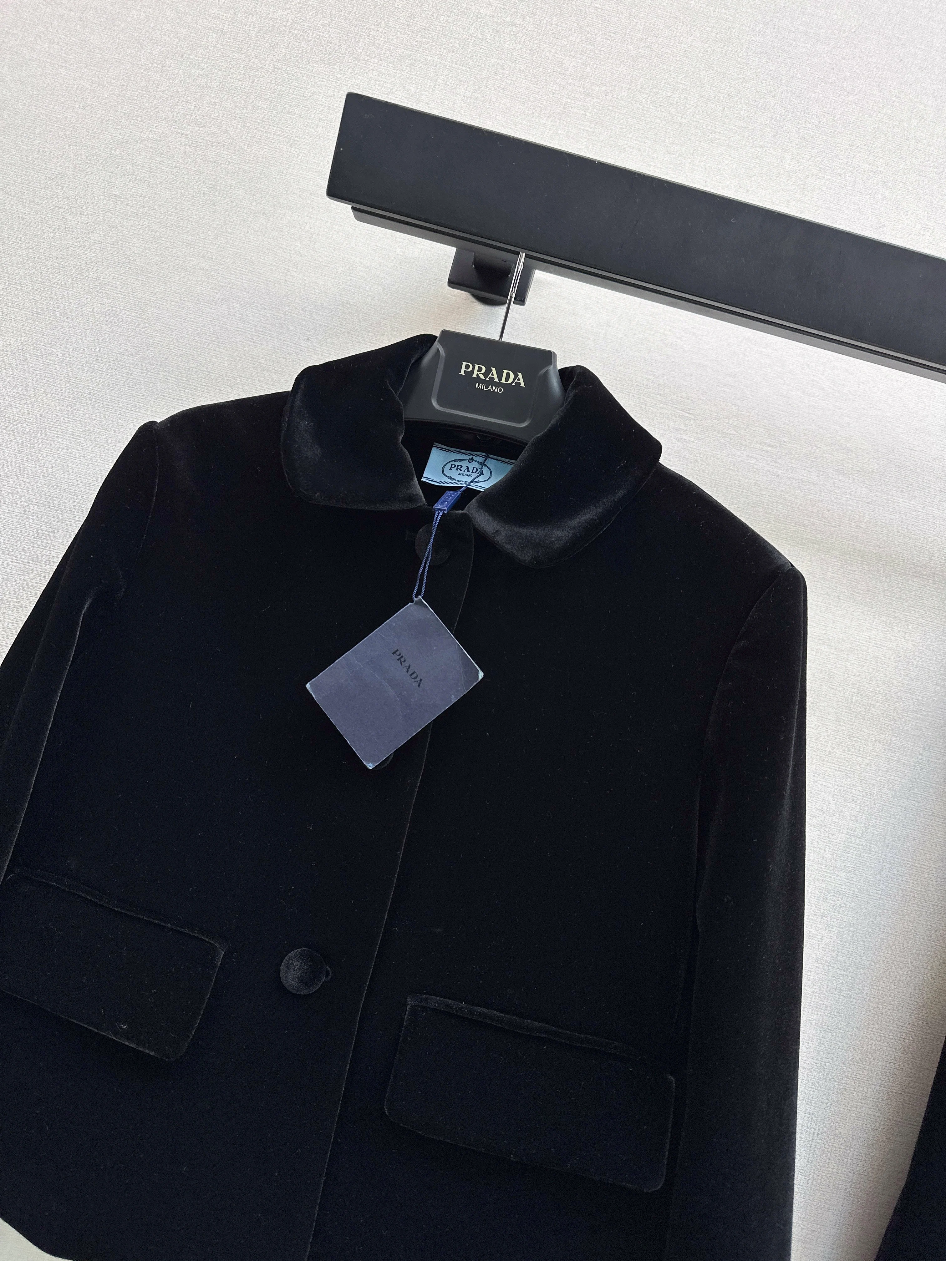 Prad 26ss velvet jacket