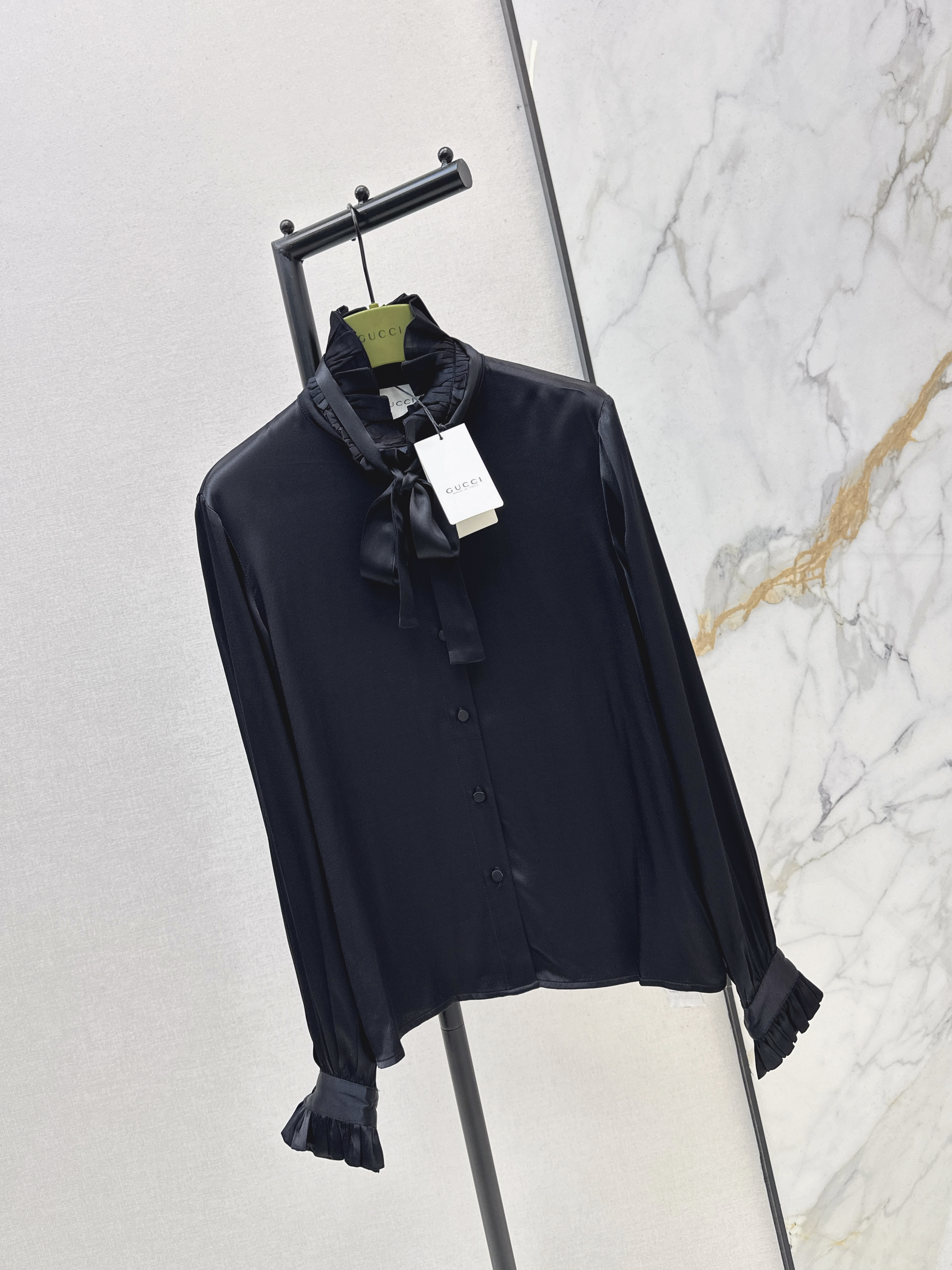 Guc 26ss ruffle ribbon shirts