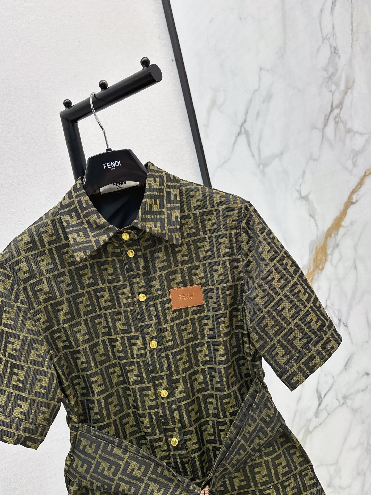 Fen 26ss jacquard dress